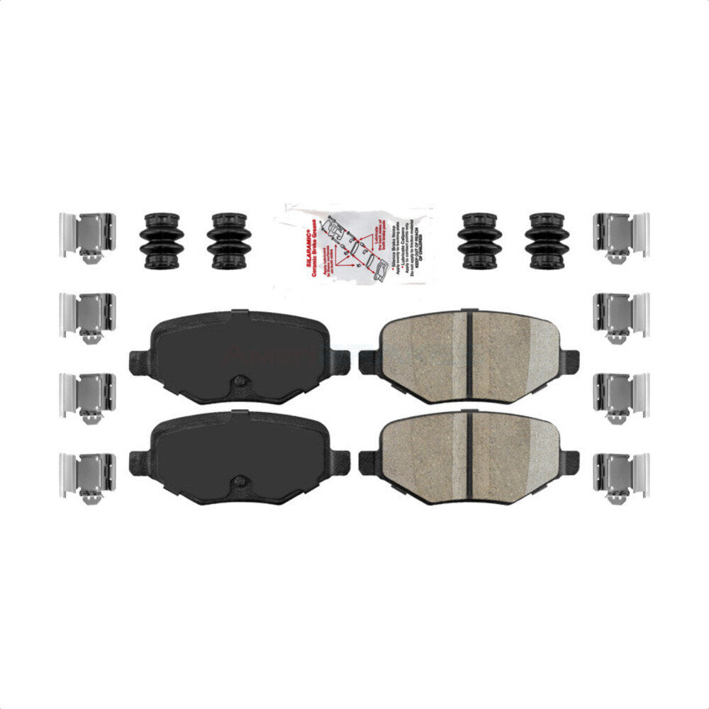 AmeriBRAKES NWF-PTC1377A Disc Brake Pad for 2009-2019 Ford Taurus, Lincoln MKT, Ford Explorer - Rear