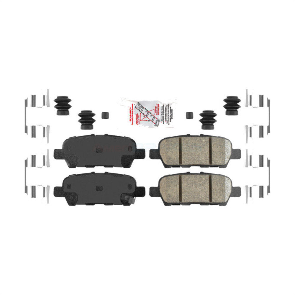 AmeriBRAKES NWF-PTC1415 Disc Brake Pad for 2009-2022 INFINITI JX35, Nissan Pathfinder, Nissan Quest - Rear