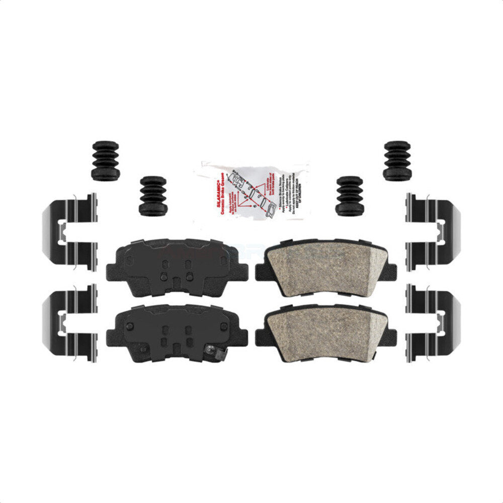 AmeriBRAKES NWF-PTC1445 Disc Brake Pad for 2010-2017 Hyundai Sonata, Kia Optima, Hyundai Azera - Rear