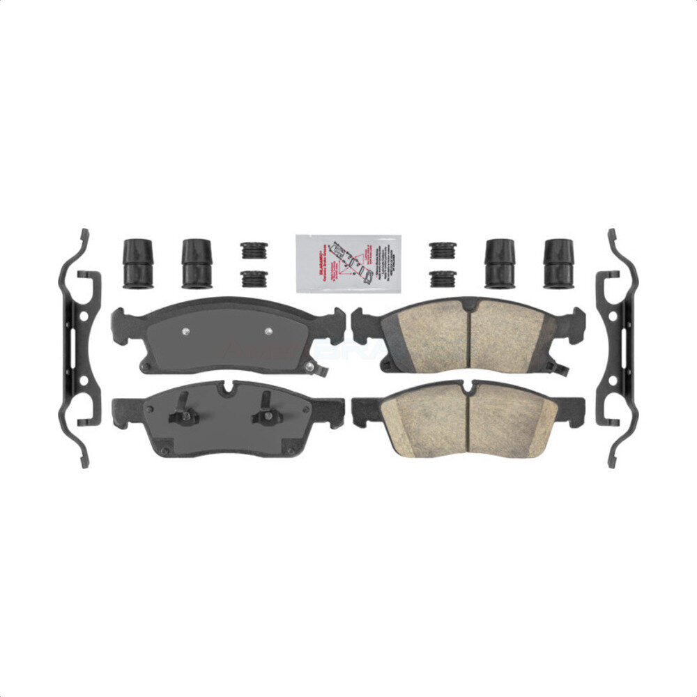 AmeriBRAKES NWF-PTC1455 Disc Brake Pad for 2011-2024 Dodge Durango, Jeep Grand Cherokee WK, Mercedes-Benz GLS450 - Front