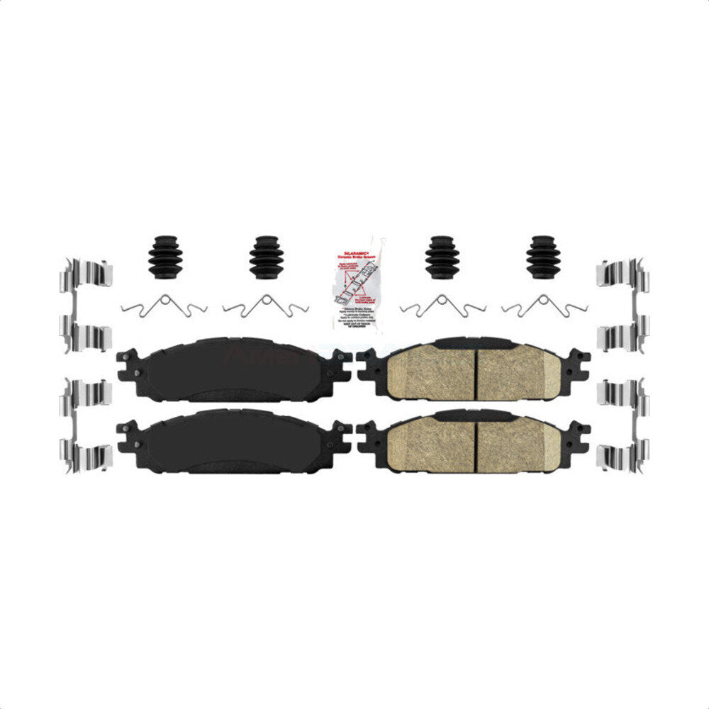 AmeriBRAKES NWF-PTC1508 Disc Brake Pad for 2009-2019 Ford Explorer, Lincoln MKT, Ford Flex - Front