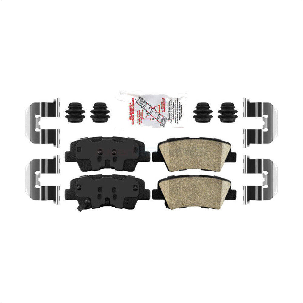 AmeriBRAKES NWF-PTC1544 Disc Brake Pad for 2011-2018 Kia Rio, Kia Optima, Kia Soul EV - Rear