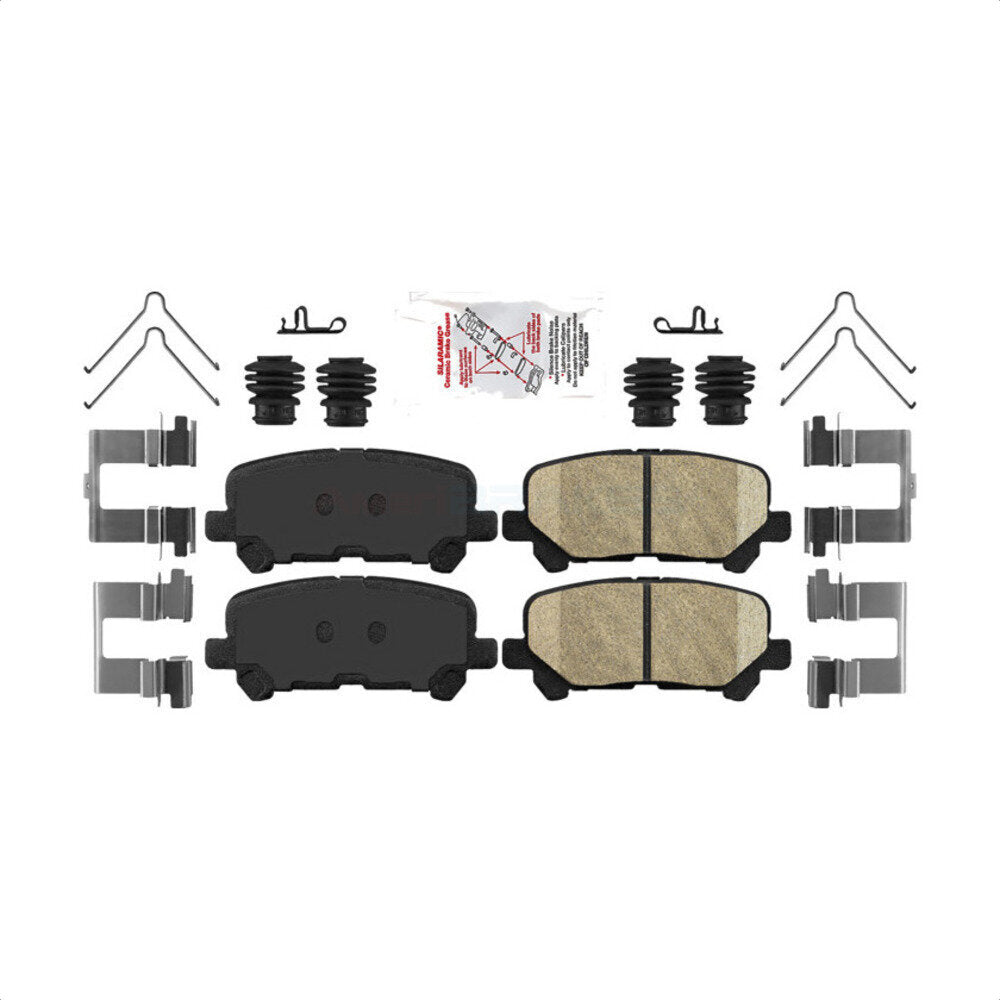 AmeriBRAKES NWF-PTC1585 Disc Brake Pad for 2007-2017 Honda Odyssey, Acura ZDX, Honda Pilot - Rear