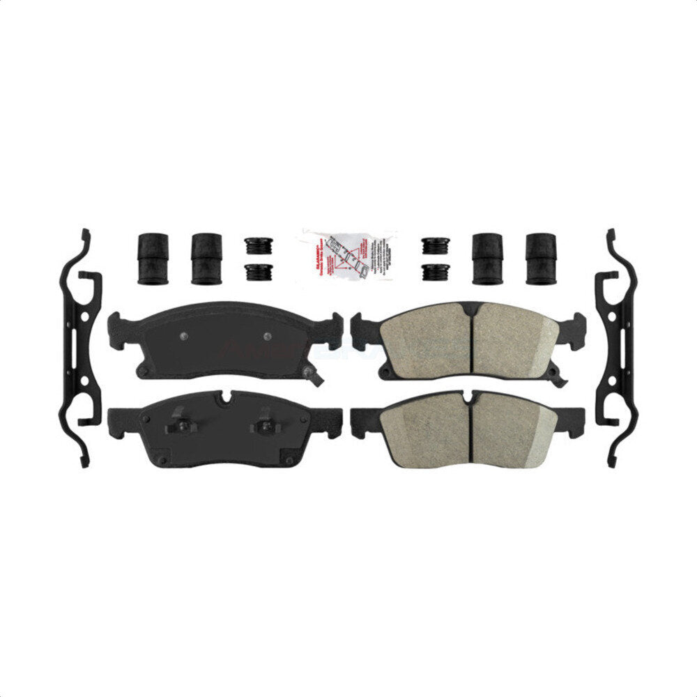 AmeriBRAKES NWF-PTC1629 Disc Brake Pad for 2011-2024 Dodge Durango, Jeep Grand Cherokee WK, Mercedes-Benz GLS450 - Front