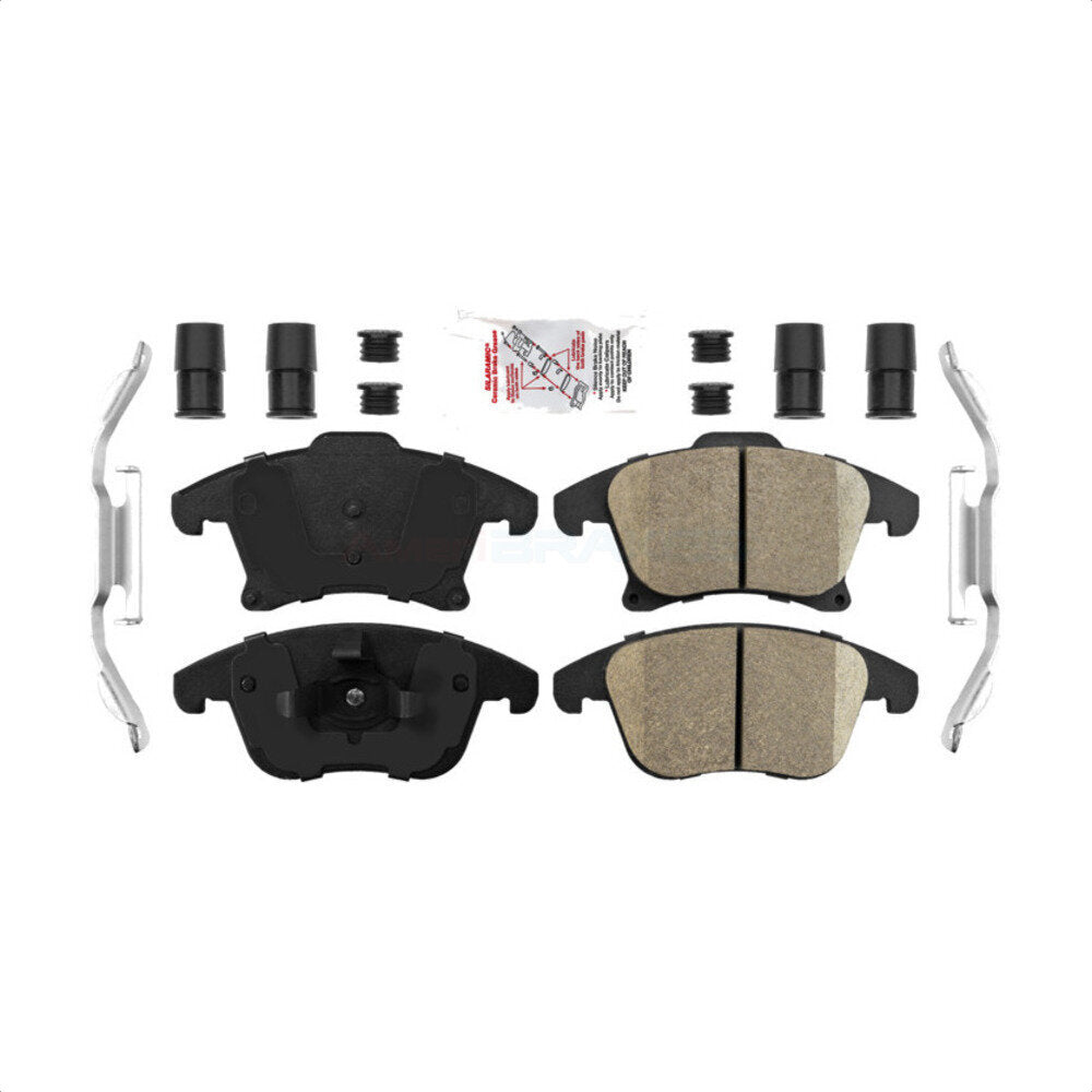 AmeriBRAKES NWF-PTC1653 Disc Brake Pad for 2013-2020 Ford Fusion, Ford Police Responder Hybrid, Ford SSV Plug-In Hybrid - Front