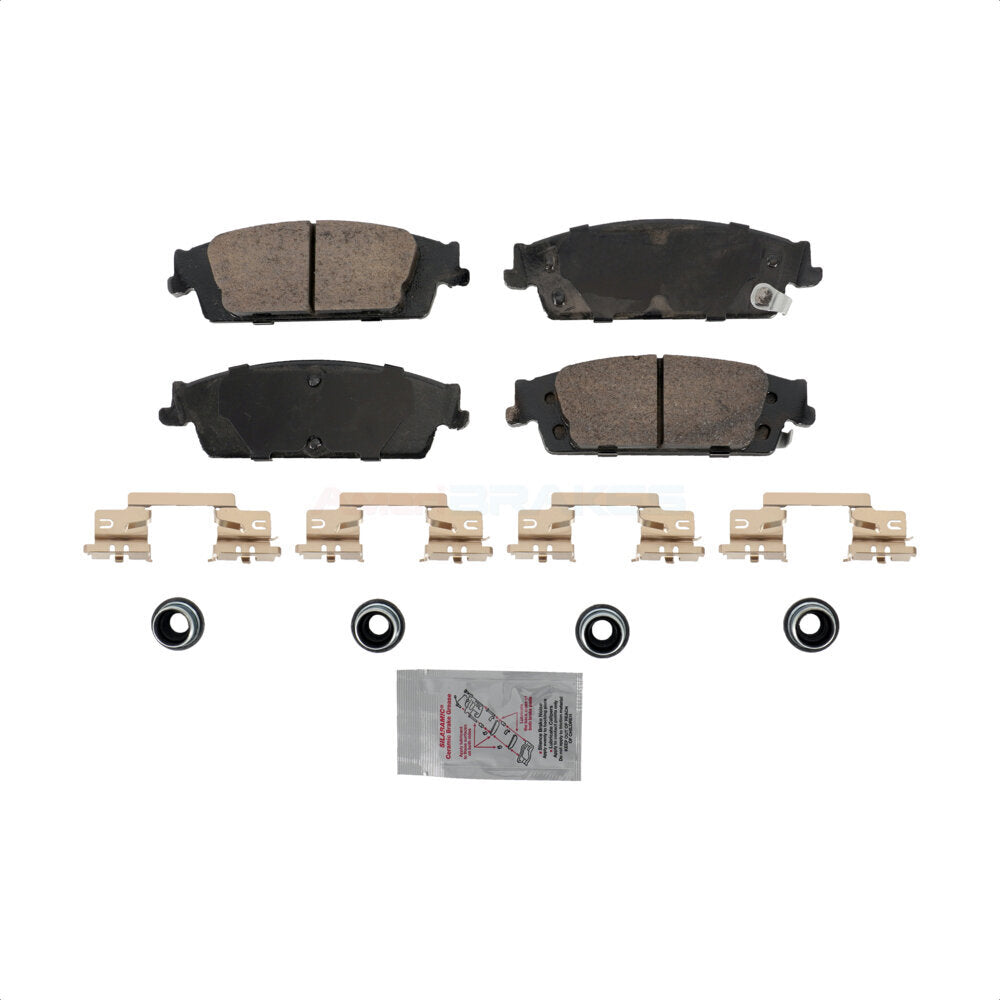 AmeriBRAKES NWF-PTC1707 Disc Brake Pad for 2014-2020 Chevrolet Silverado 1500, Chevrolet Silverado 1500 LD, GMC Sierra 1500 Limited - Rear
