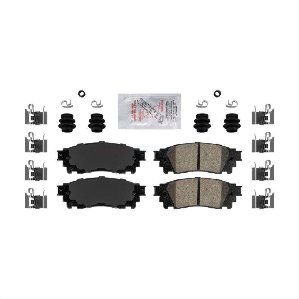 AmeriBRAKES NWF-PTC1805 Disc Brake Pad for 2015-2025 Toyota Camry, Toyota Prius, Lexus ES300h - Rear