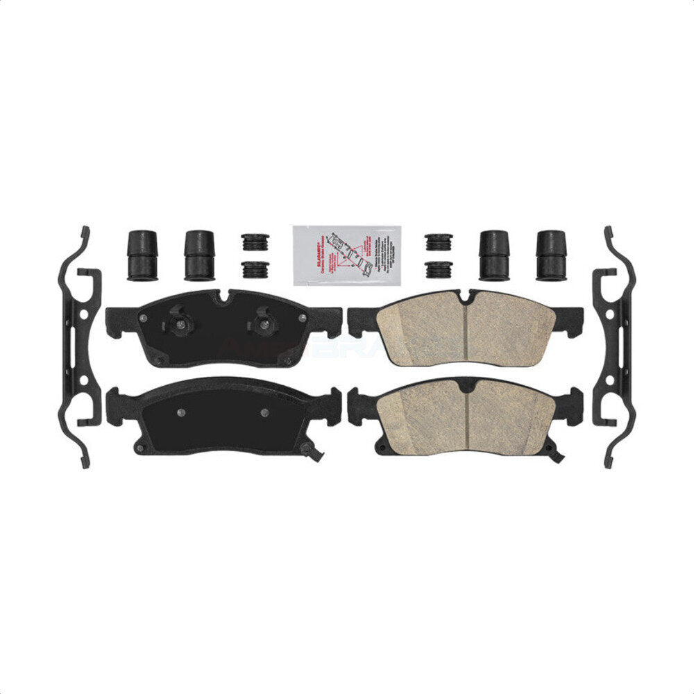 AmeriBRAKES NWF-PTC1904 Disc Brake Pad for 2011-2024 Dodge Durango, Jeep Grand Cherokee WK, Mercedes-Benz GLS450 - Front