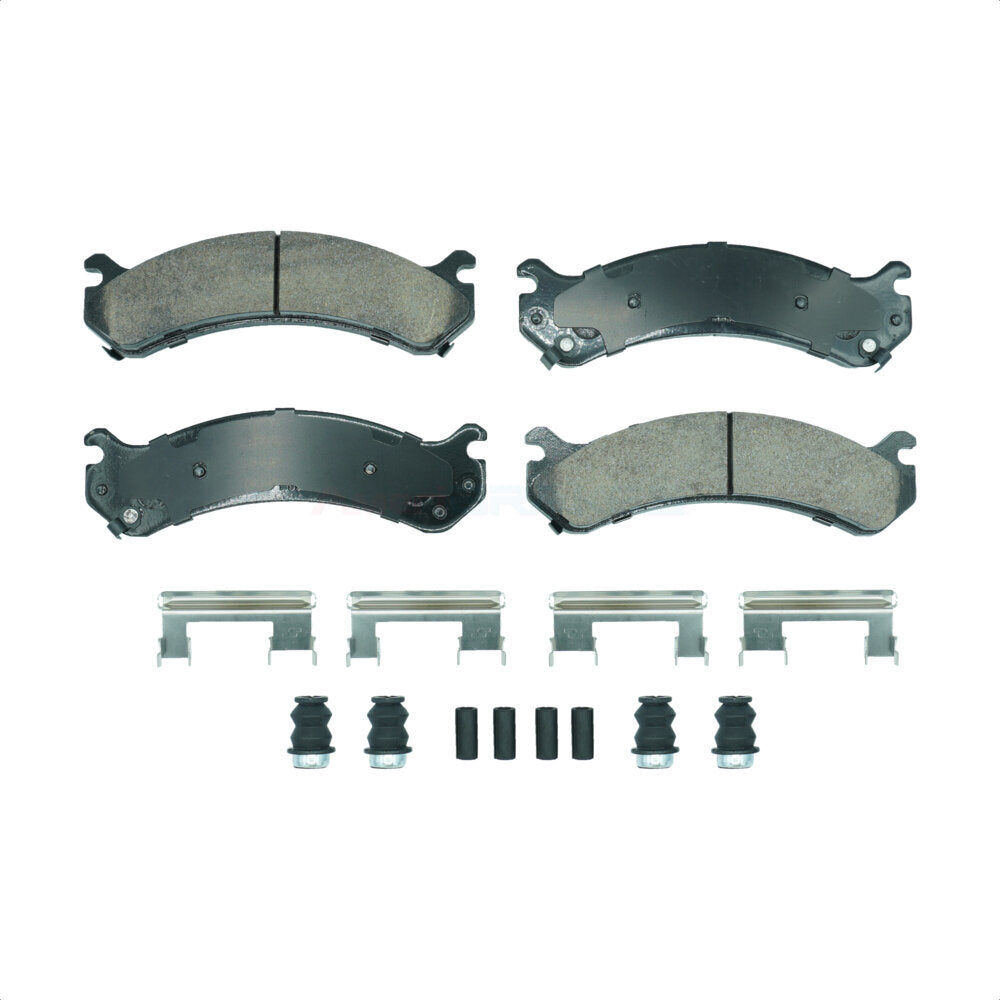 AmeriBRAKES NWF-PTC784 Disc Brake Pad for 1999-2020 Chevrolet Express 4500, GMC Savana 4500, Chevrolet Silverado 1500 HD Classic - Front, Rear