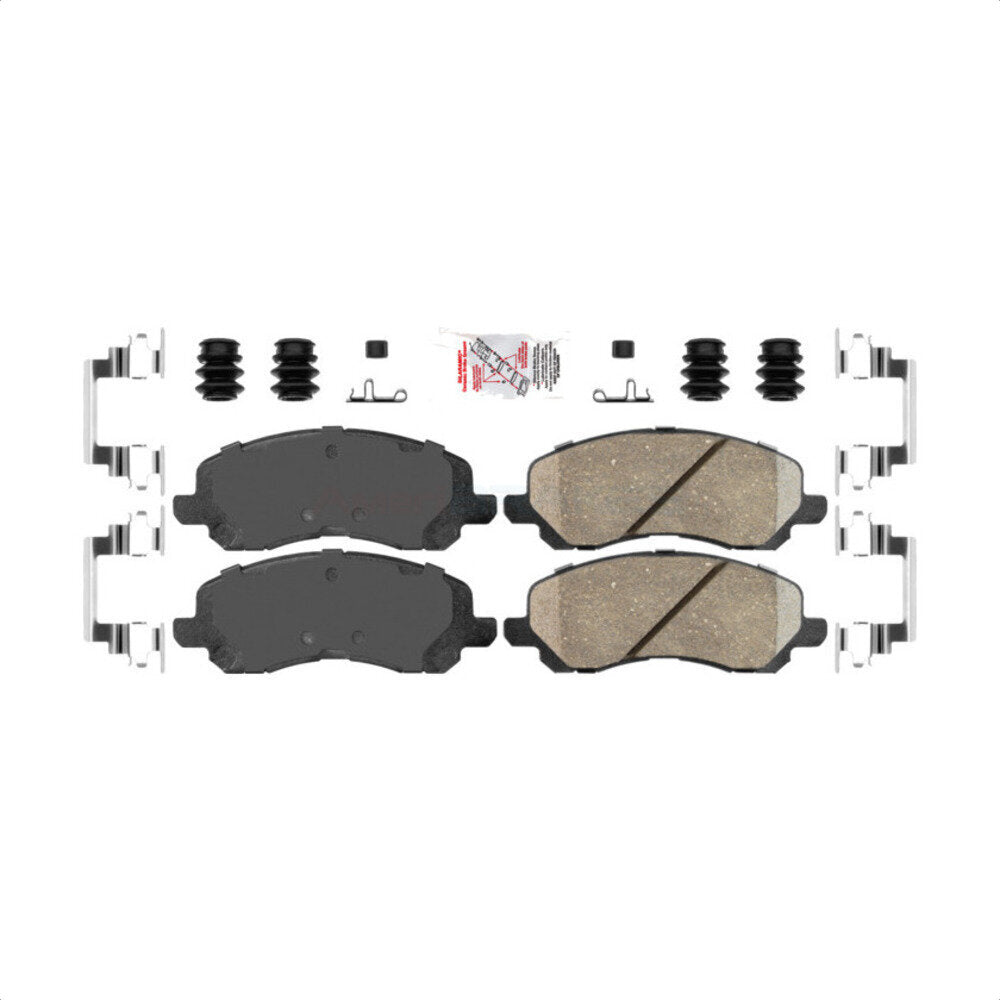 AmeriBRAKES NWF-PTC866 Disc Brake Pad for 2001-2024 Jeep Compass, Mitsubishi Lancer, Mitsubishi Outlander - Front