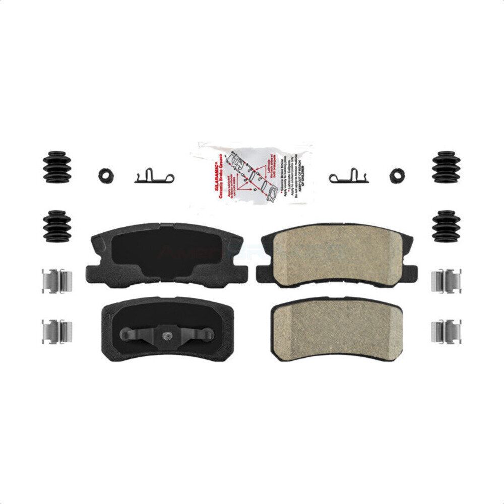 AmeriBRAKES NWF-PTC868 Disc Brake Pad for 2000-2017 Mitsubishi Lancer, Chrysler 200, Mitsubishi Outlander Sport - Rear