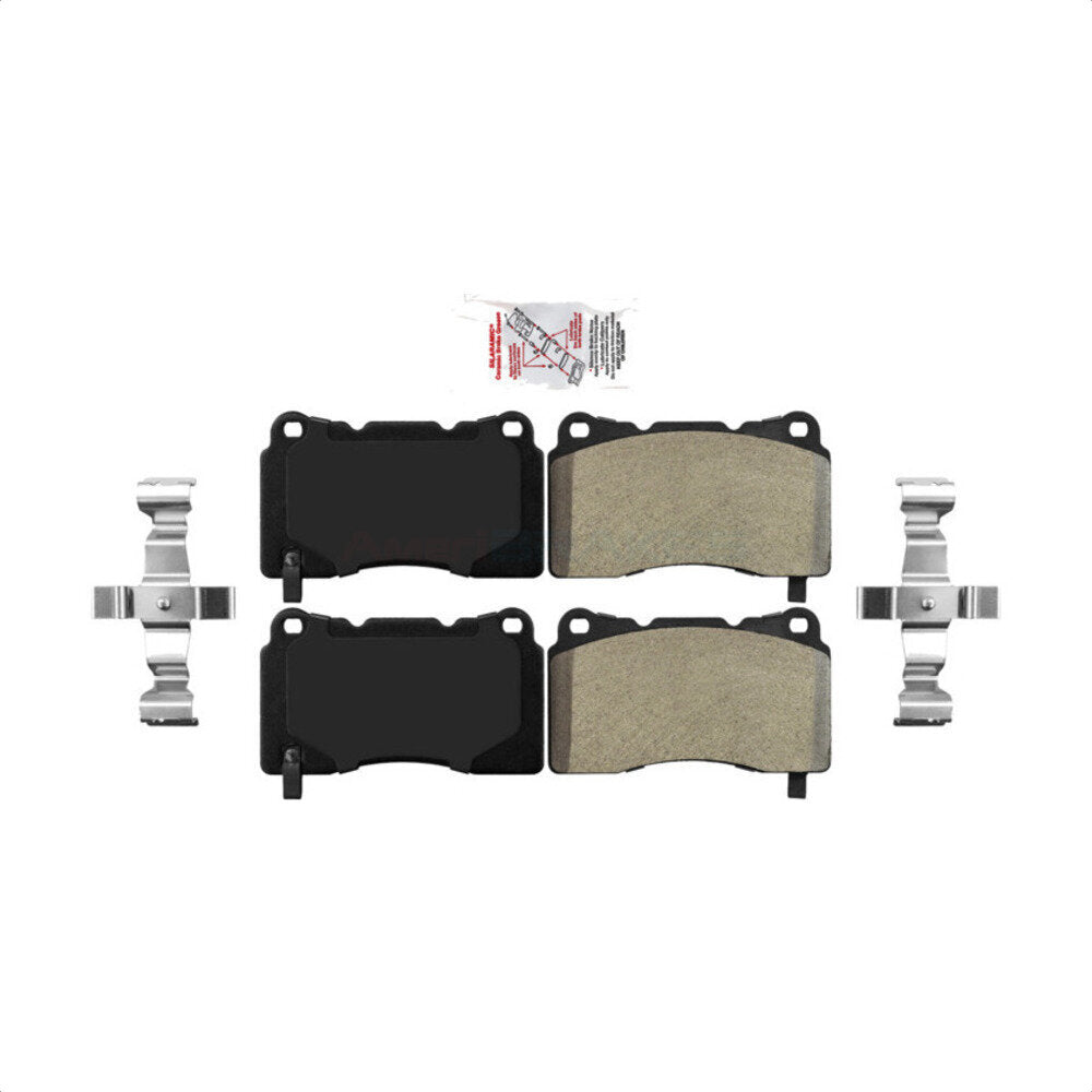AmeriBRAKES NWF-PTM1050 Disc Brake Pad for 2003-2024 Honda Civic, Chevrolet Camaro, Tesla S - Front, Rear