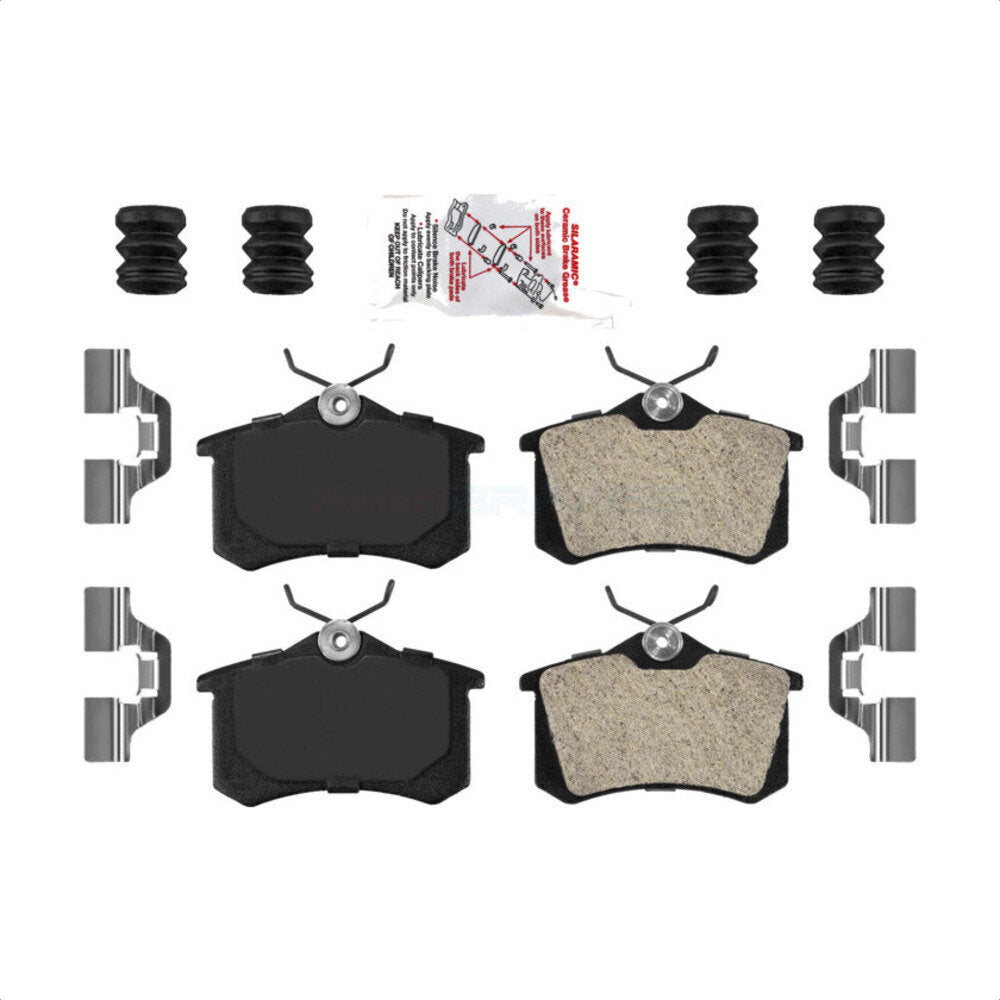 AmeriBRAKES NWF-PTM340 Disc Brake Pad for 1985-2019 Volkswagen Golf Alltrack, Renault Fluence, Volkswagen Golf - Rear