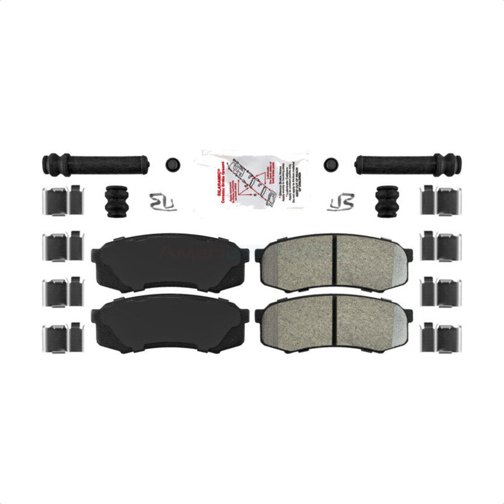 AmeriBRAKES NWF-PTM606 Disc Brake Pad for 1993-2023 Lexus GX460, Toyota FJ Cruiser, Lexus GX470 - Rear