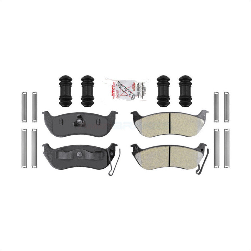 AmeriBRAKES NWF-PTM981 Disc Brake Pad for 2003-2010 Ford Explorer Sport Trac, Ford Explorer, Jeep TJ - Rear