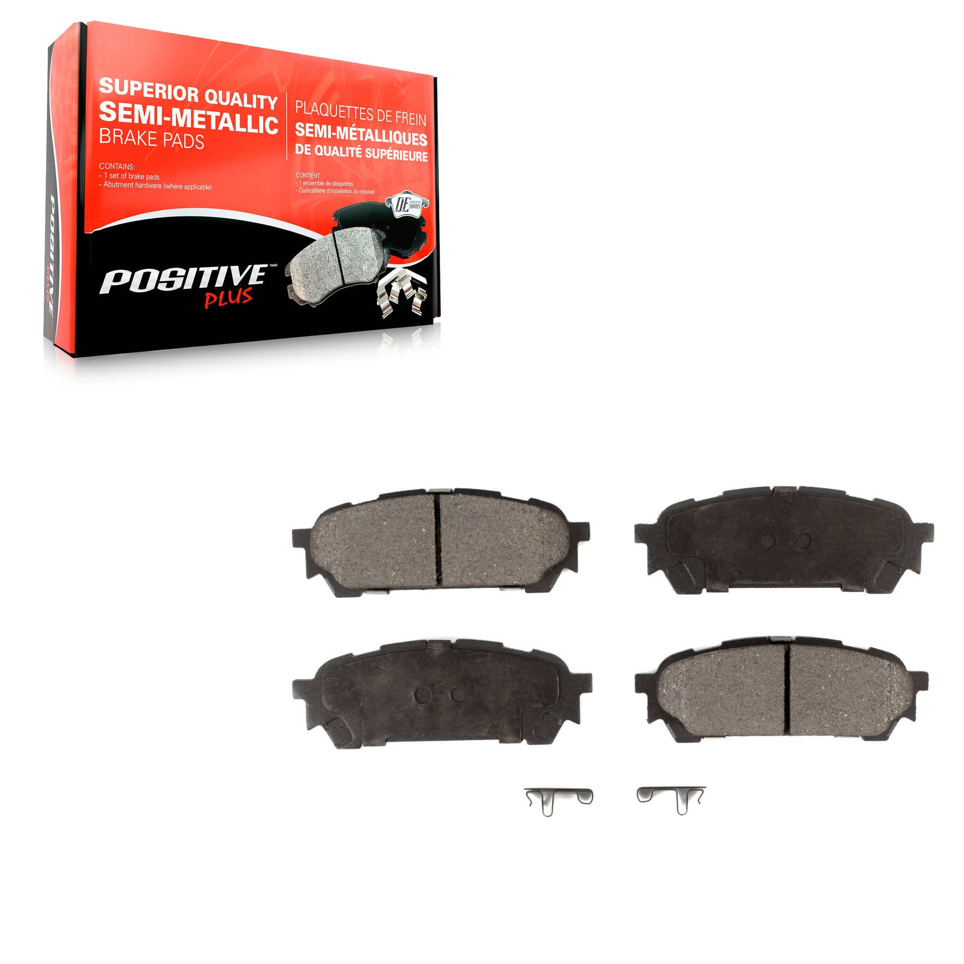 Positive Plus PPF-D1004 Disc Brake Pad for 2003-2008 Subaru Impreza, Saab 9-2X, Subaru Forester - Rear