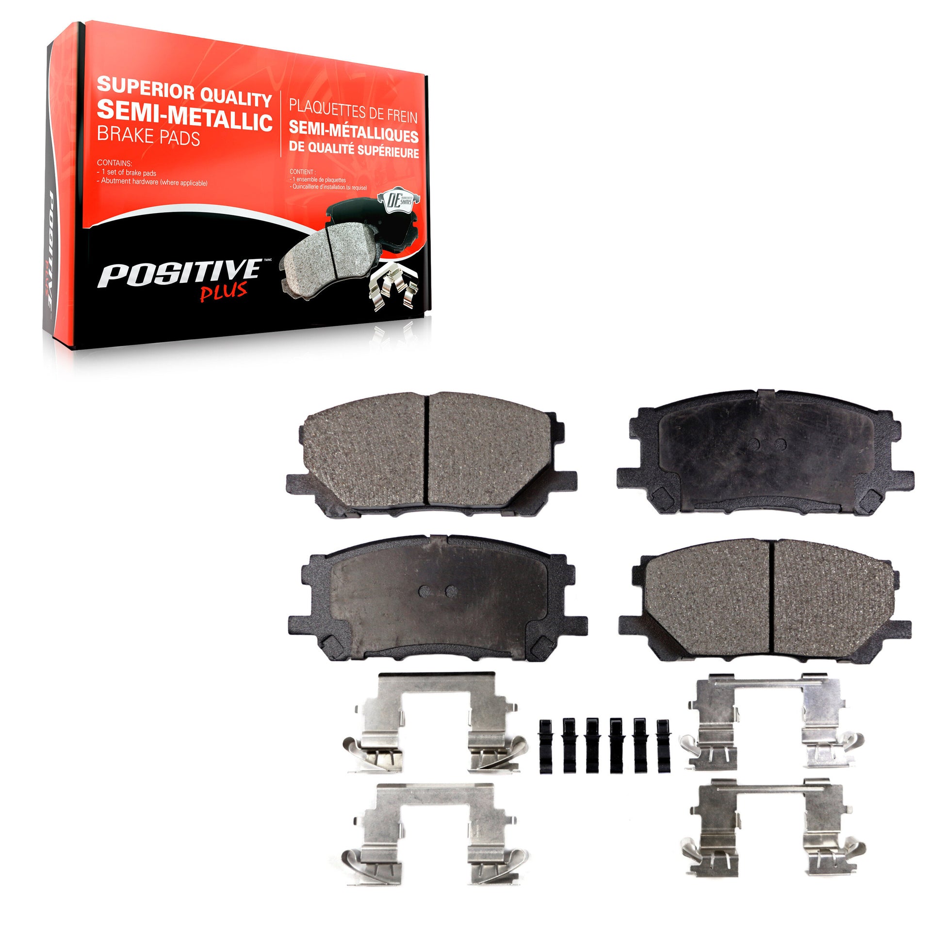 Positive Plus PPF-D1005 Disc Brake Pad for 2004-2009 Lexus RX350, Lexus RX400h, Toyota Highlander - Front