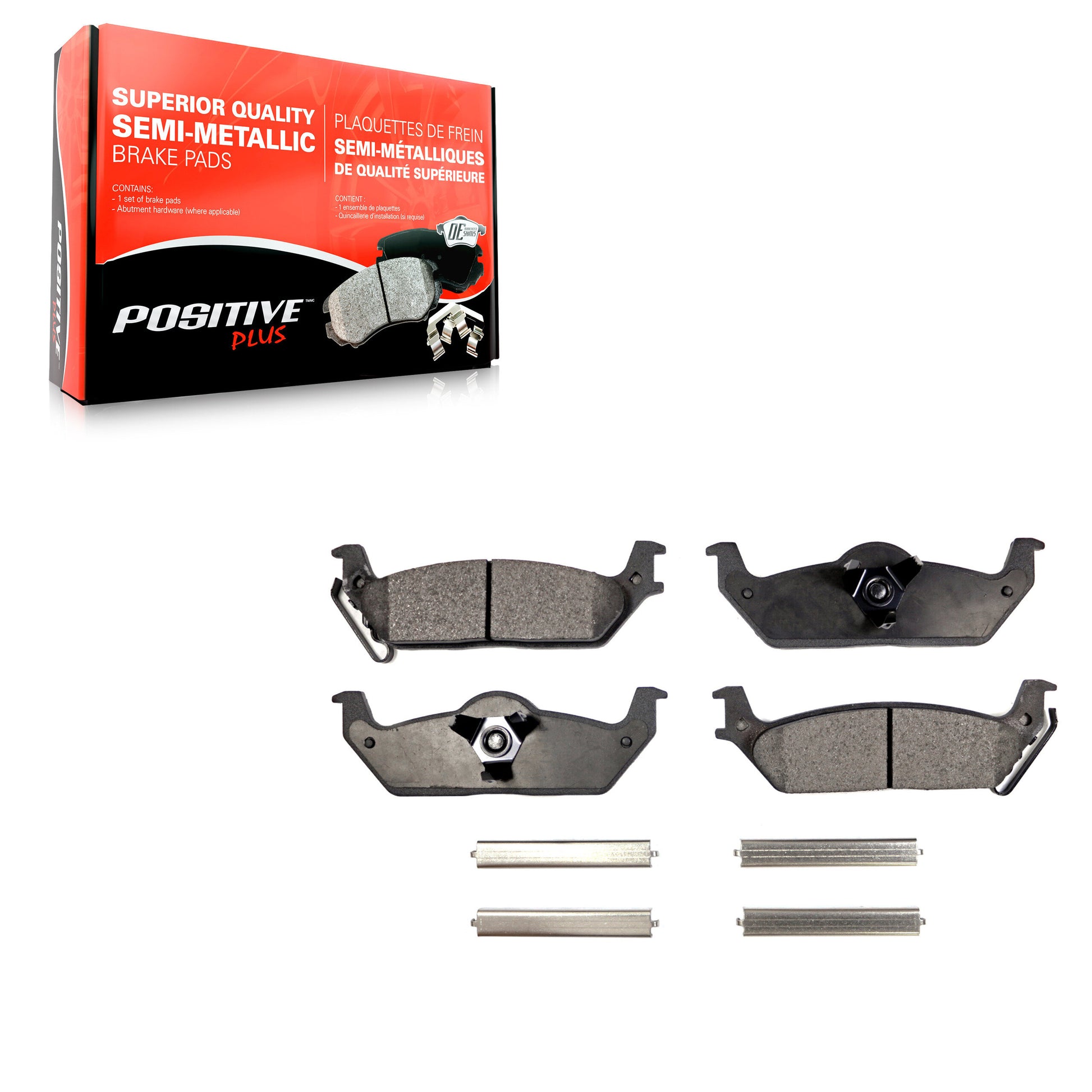 Positive Plus PPF-D1012 Disc Brake Pad for 2004-2011 Lincoln Mark LT, Ford F-150 - Rear