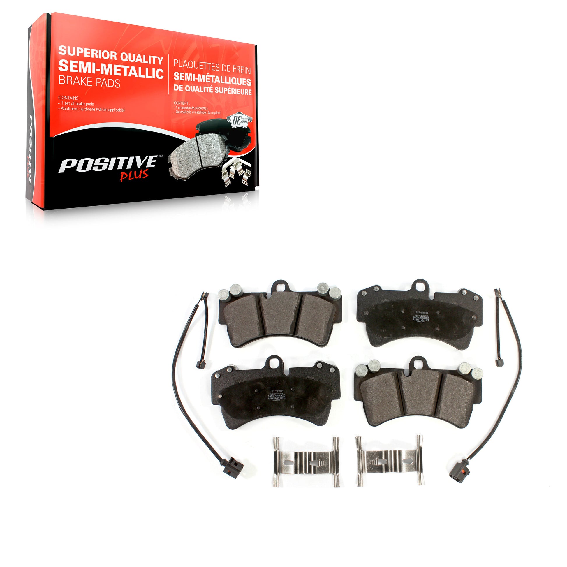 Positive Plus PPF-D1014 Disc Brake Pad for 2003-2017 Audi R8, Audi Q7, Porsche Cayenne - Front