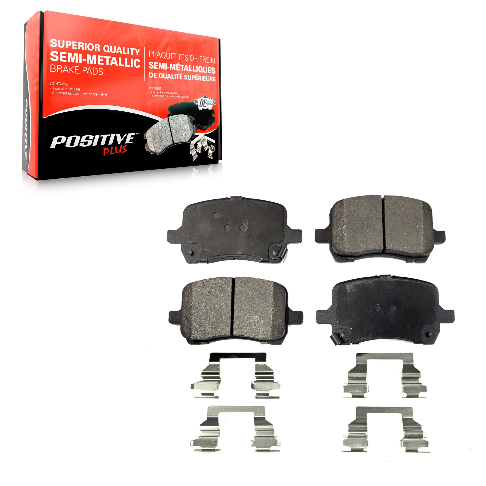 Positive Plus PPF-D1028 Disc Brake Pad for 2004-2010 Chevrolet HHR, Pontiac G5, Saturn Sky - Front