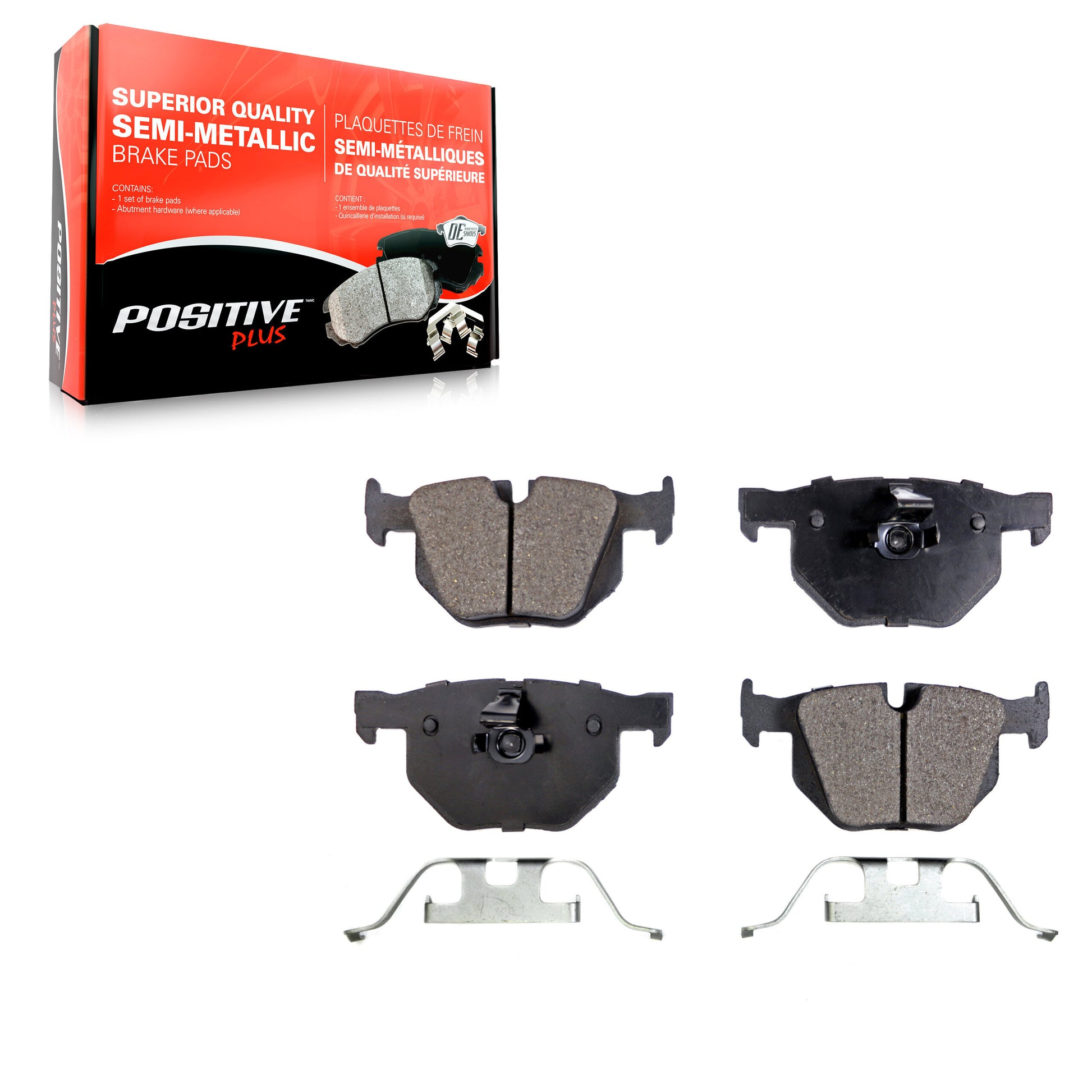 Positive Plus PPF-D1042 Disc Brake Pad for 2004-2019 BMW X5, BMW X6, BMW 528i xDrive - Rear
