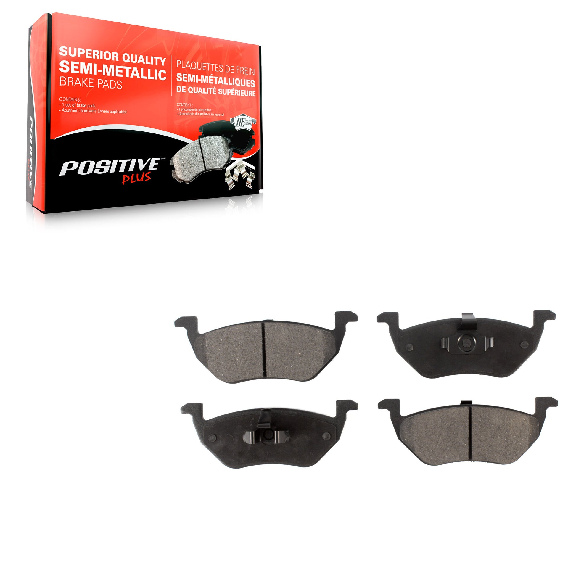 Positive Plus PPF-D1055 Disc Brake Pad for 2005-2011 Mazda Tribute, Mercury Mariner, Ford Escape - Rear