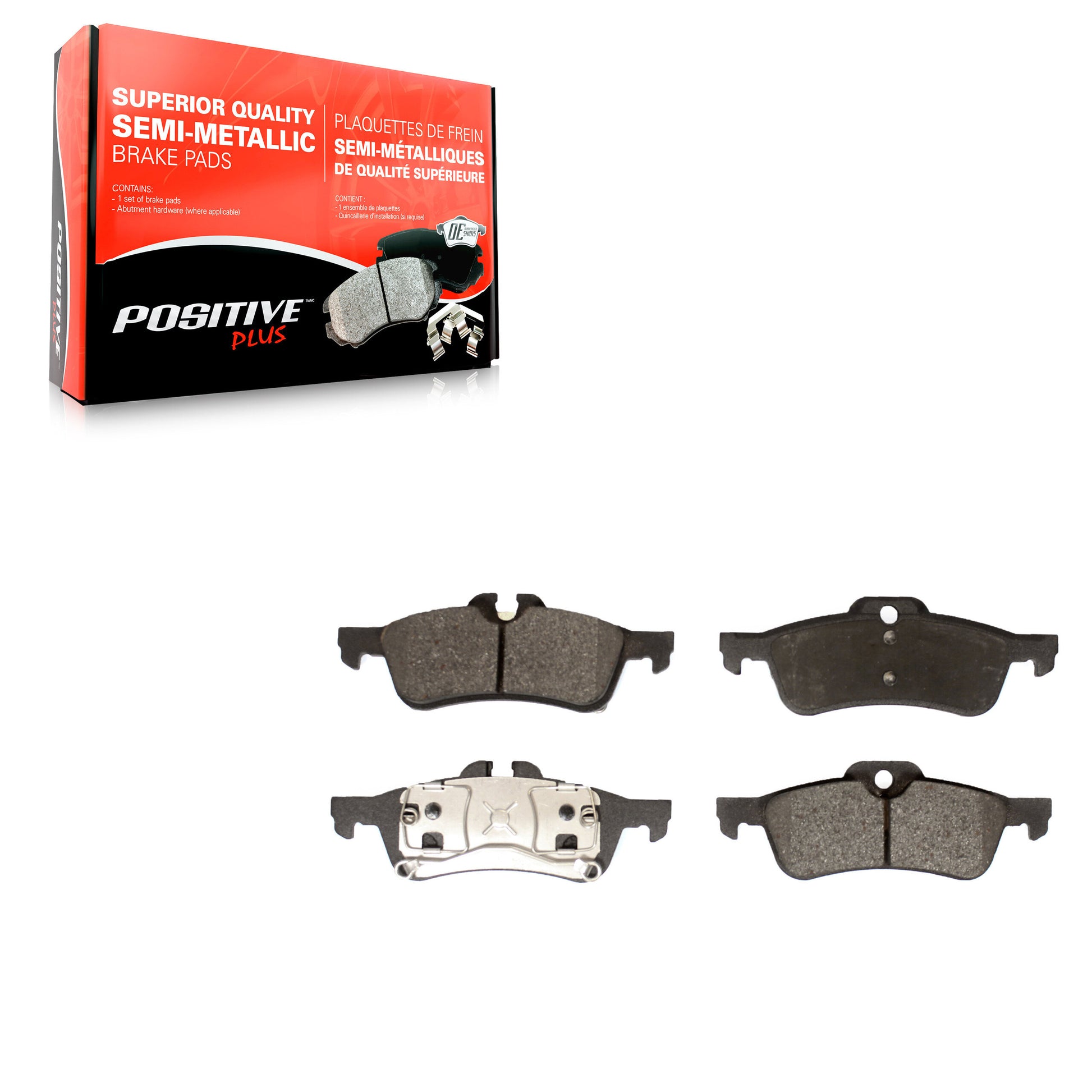 Positive Plus PPF-D1060 Disc Brake Pad for 1985-2008 Mini Cooper, Chrysler Laser - Rear
