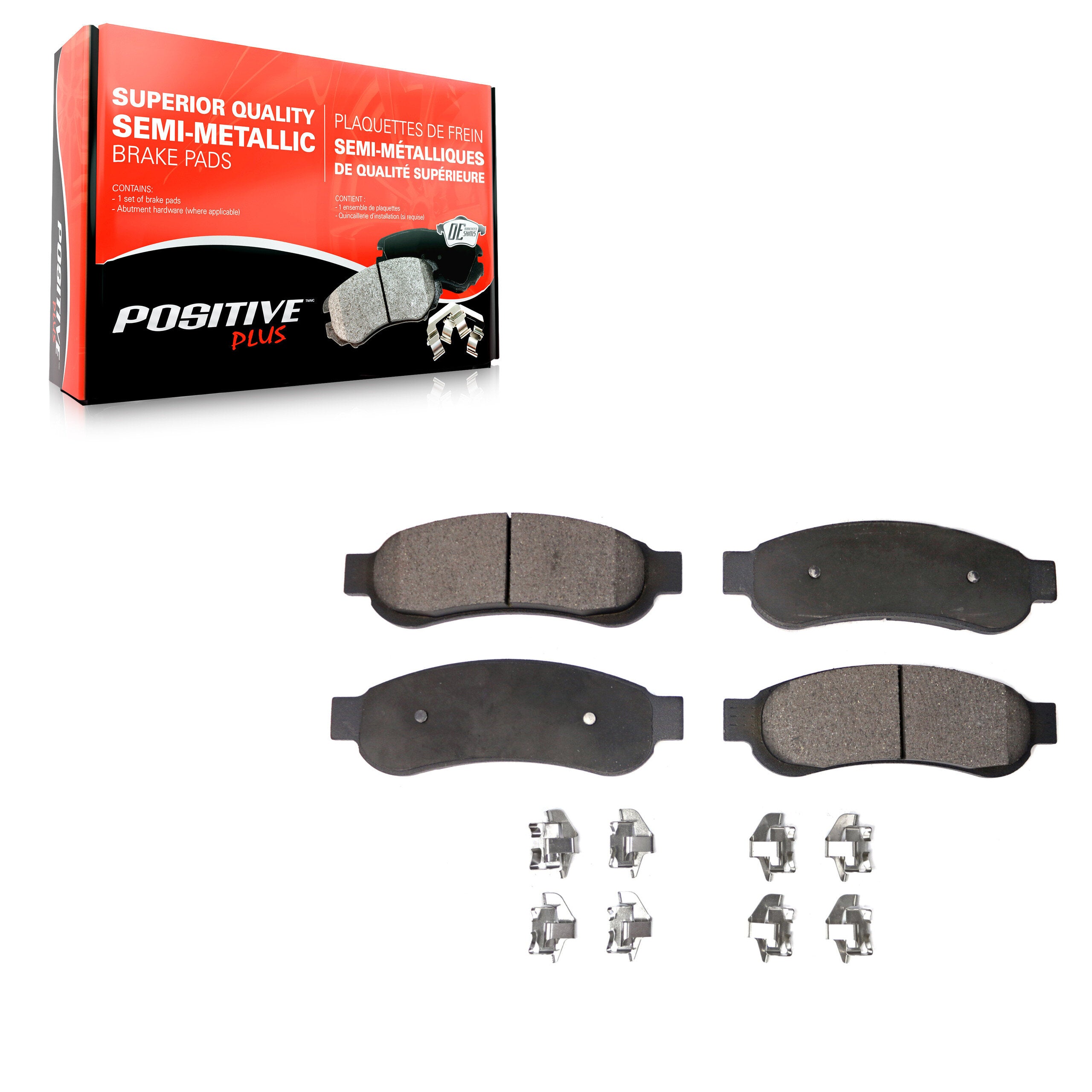 Positive Plus PPF-D1067 Disc Brake Pad for 2005-2008 Ford F-350 Super Duty - Rear