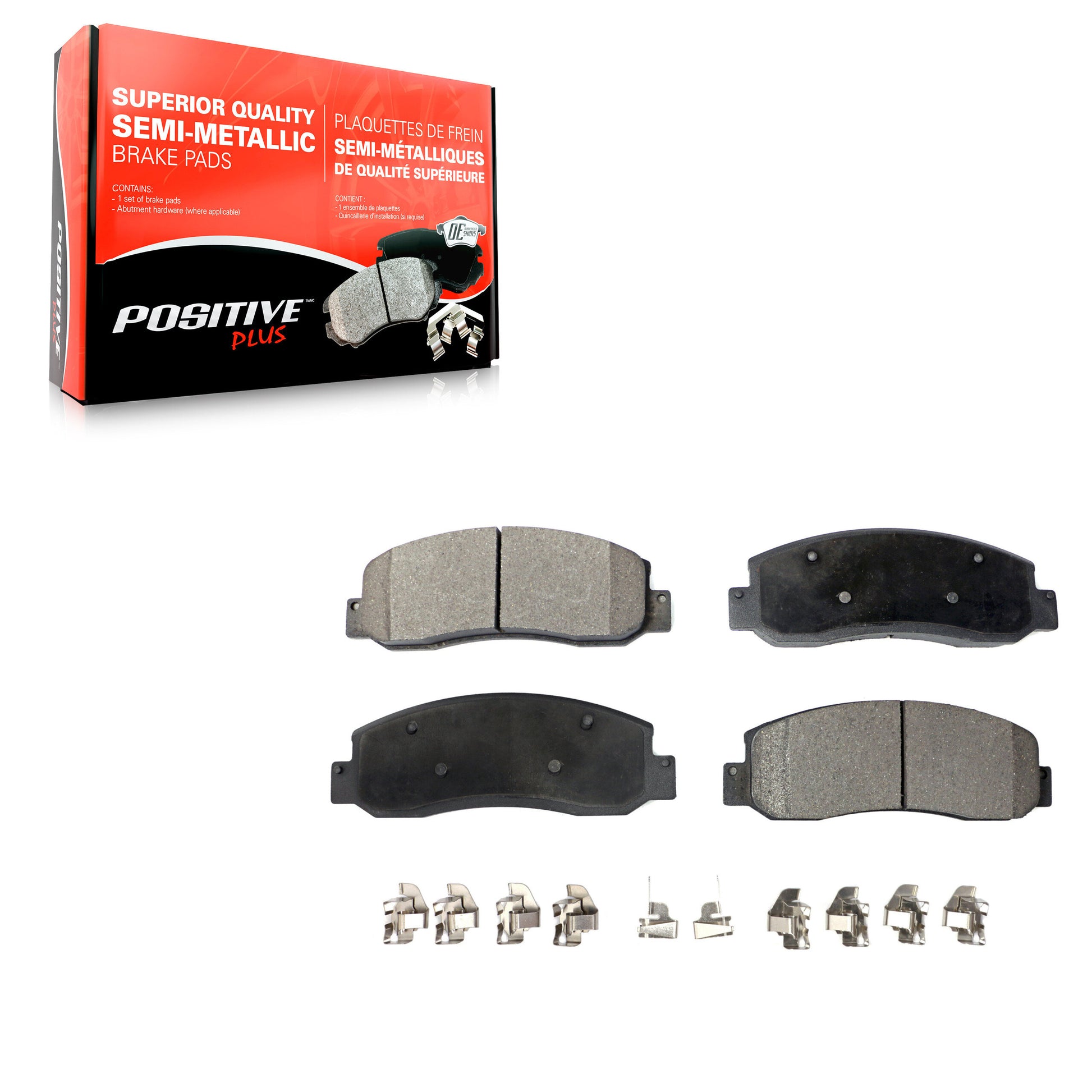 Positive Plus PPF-D1069 Disc Brake Pad for 2005-2012 Ford F-450 Super Duty, Ford F-250 Super Duty, Ford F-350 Super Duty - Front