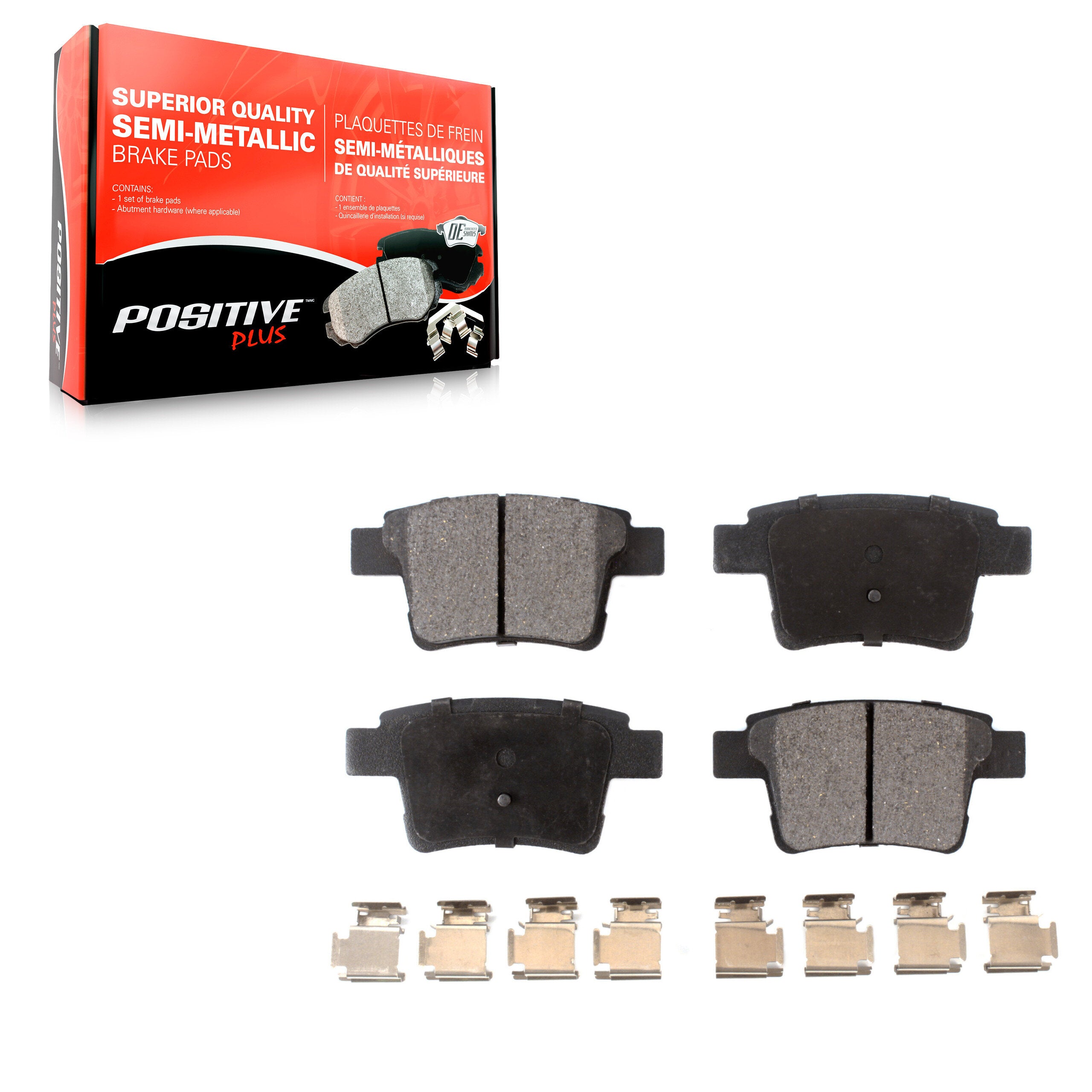 Positive Plus PPF-D1071 Disc Brake Pad for 2005-2009 Ford Taurus, Ford Taurus X, Mercury Sable - Rear