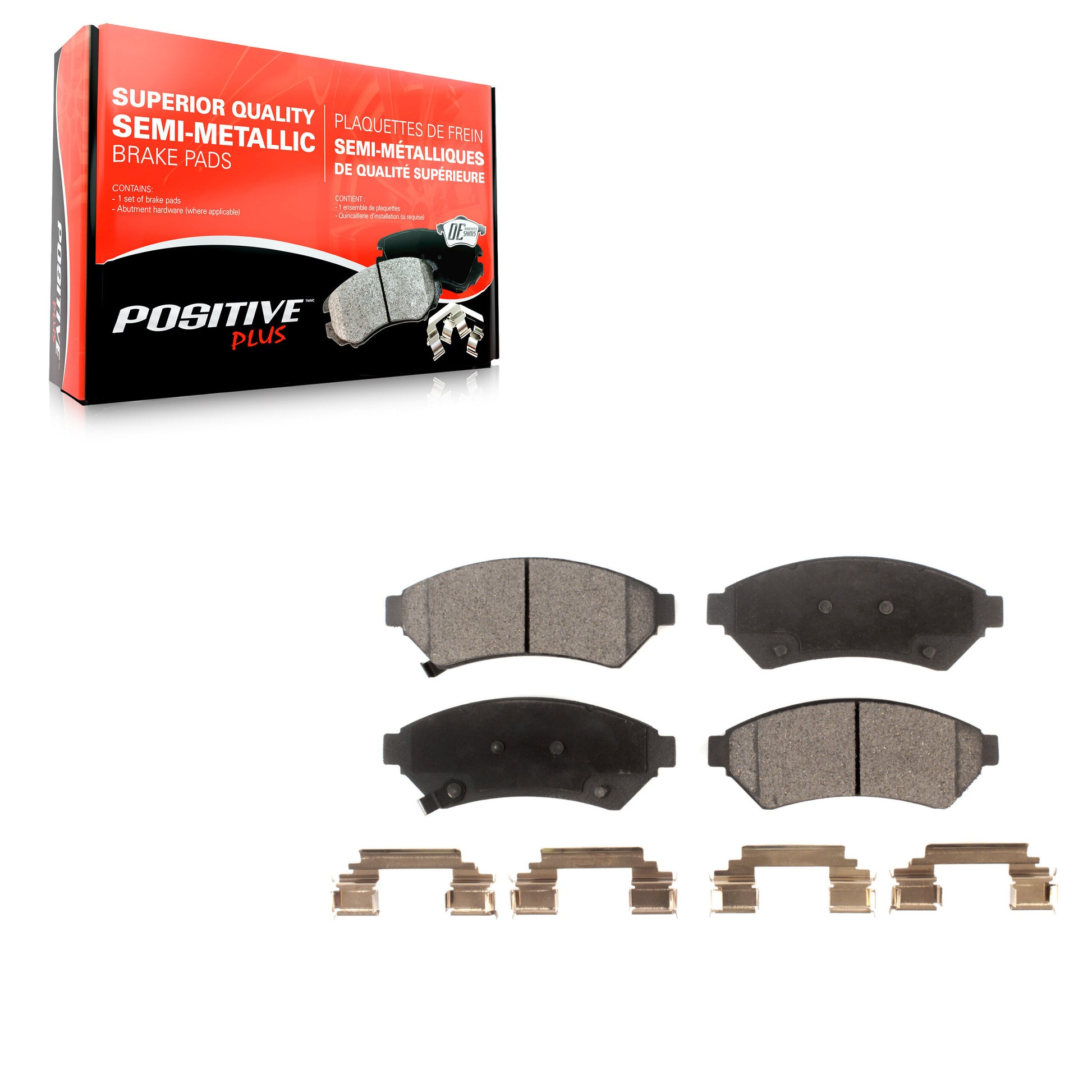 Positive Plus PPF-D1075 Disc Brake Pad for 2004-2012 VPG MV-1, Buick Allure, Buick LaCrosse - Front