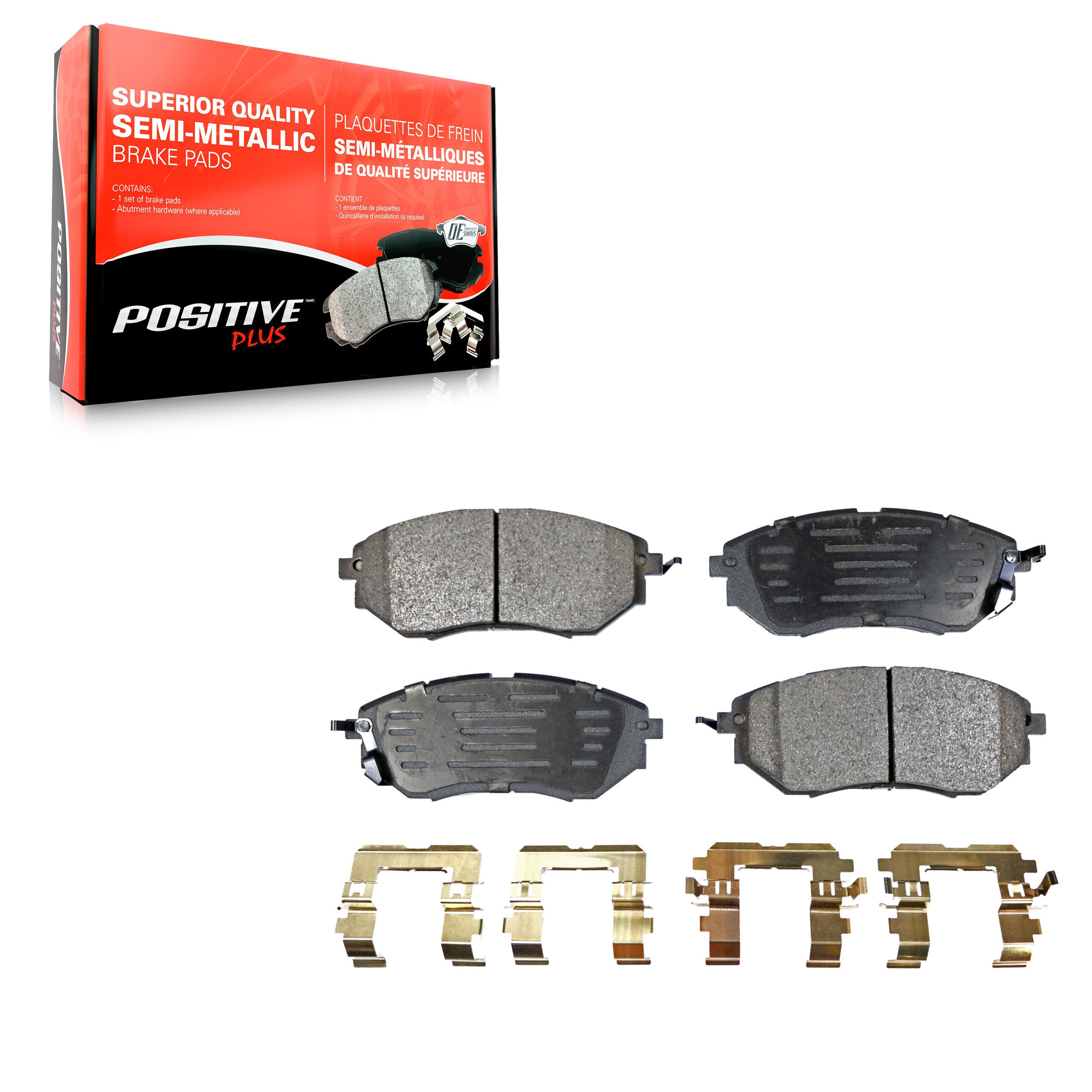 Positive Plus PPF-D1078 Disc Brake Pad for 2005-2021 Subaru Legacy, Subaru Outback, Subaru WRX - Front