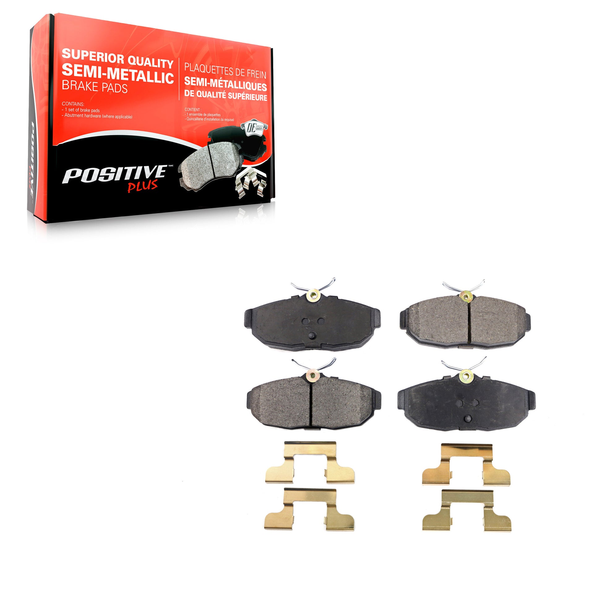 Positive Plus PPF-D1082 Disc Brake Pad for 2005-2011 Ford Mustang, Avanti Avanti - Rear