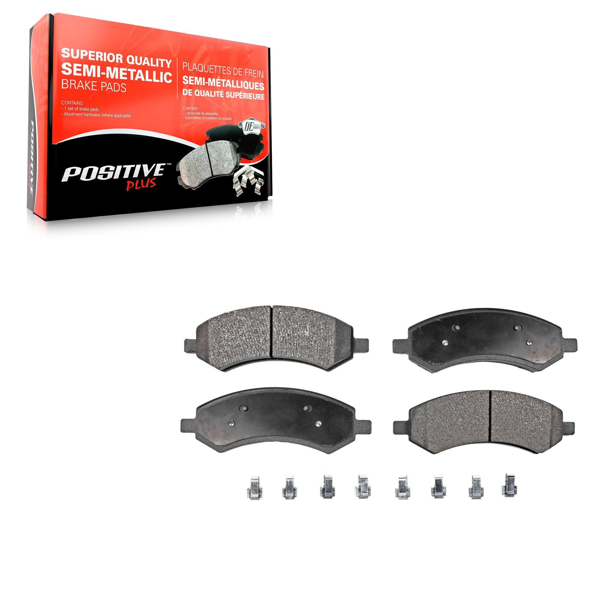 Positive Plus PPF-D1084 Disc Brake Pad for 2005-2023 Ram 1500 Classic, Ram 1500, Ram Dakota - Front
