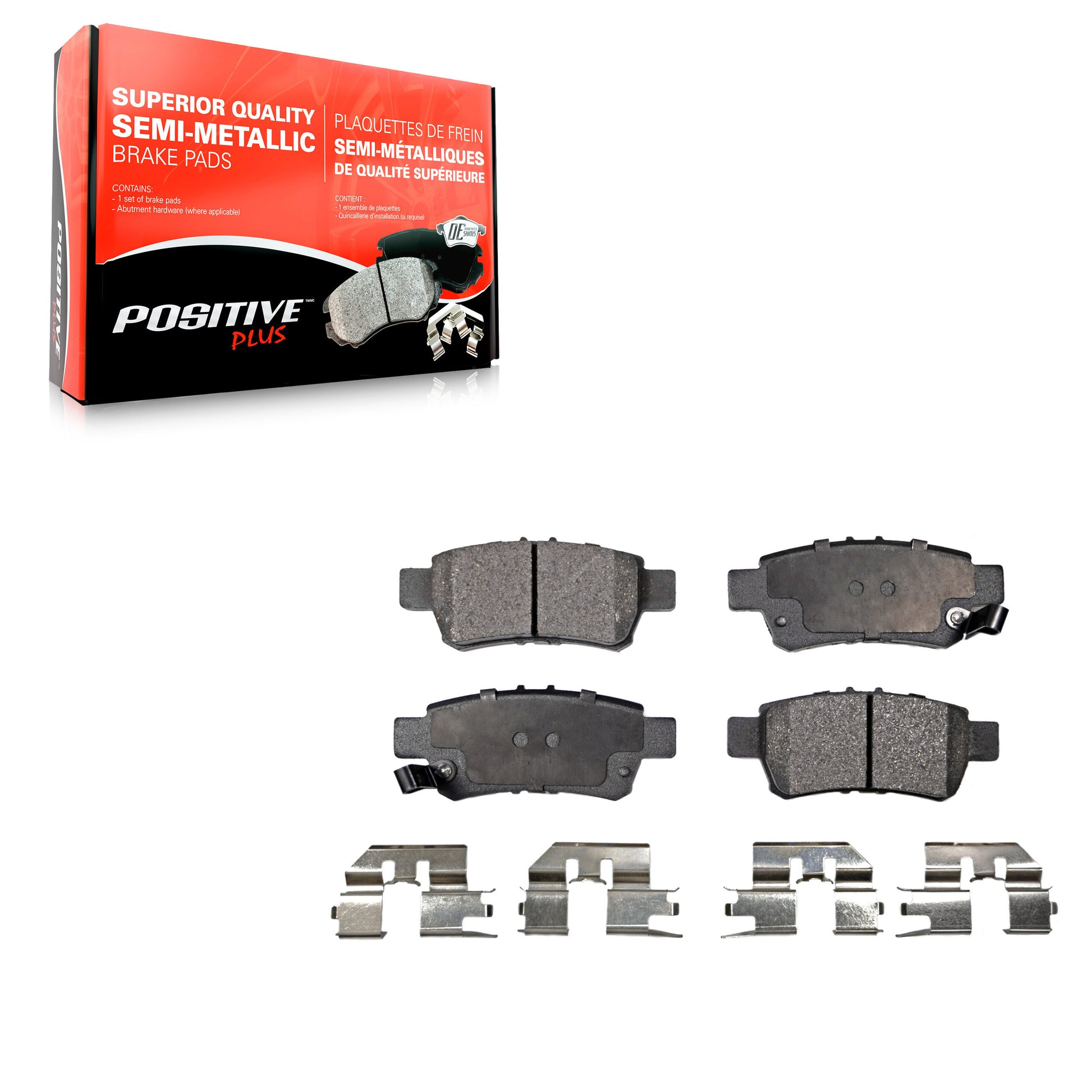 Positive Plus PPF-D1088 Disc Brake Pad for 2005-2010 Honda Odyssey - Rear