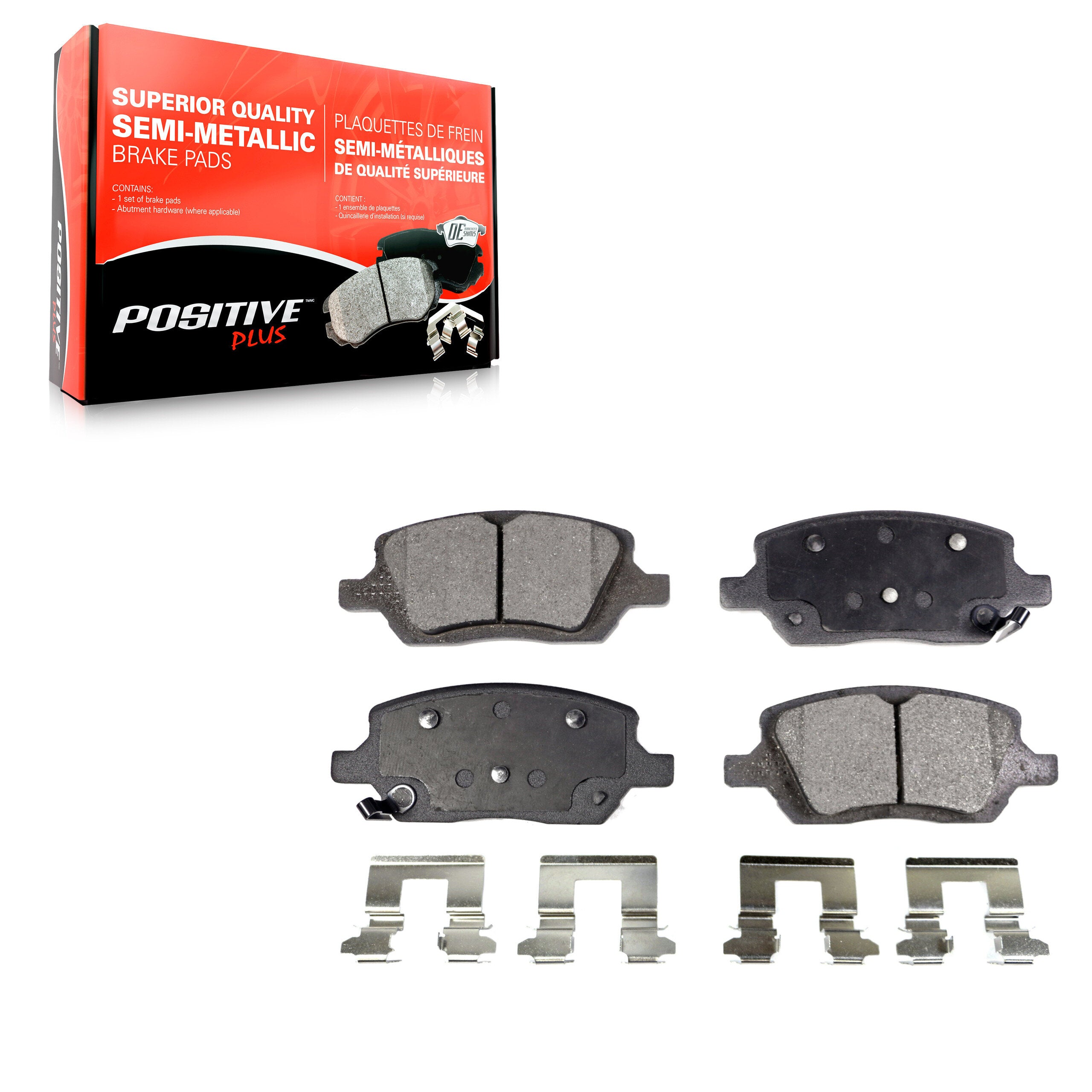 Positive Plus PPF-D1093 Disc Brake Pad for 2005-2012 VPG MV-1, Buick Terraza, Chevrolet Uplander - Rear