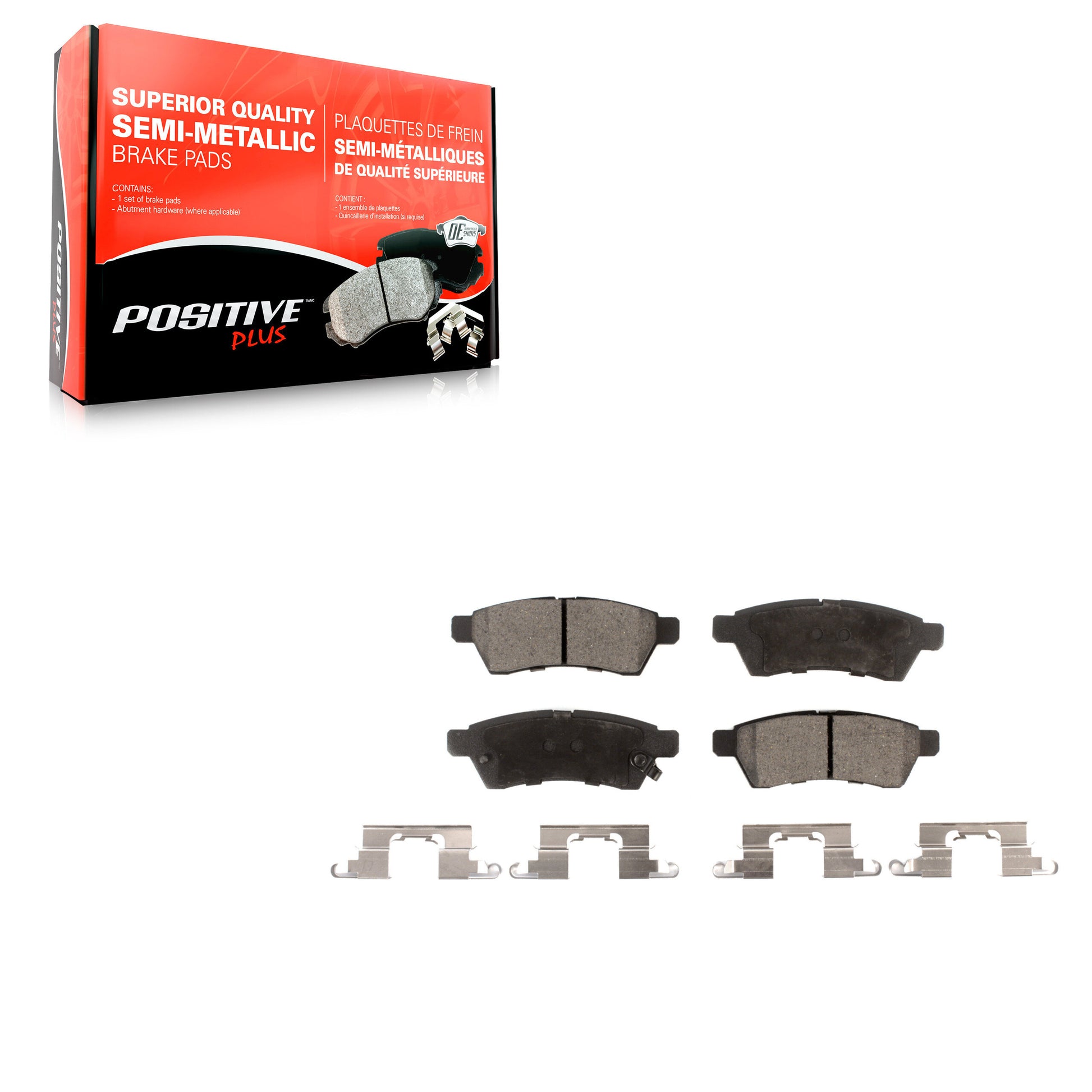 Positive Plus PPF-D1100 Disc Brake Pad for 2005-2023 Suzuki Equator, Nissan Xterra, Nissan Frontier - Rear