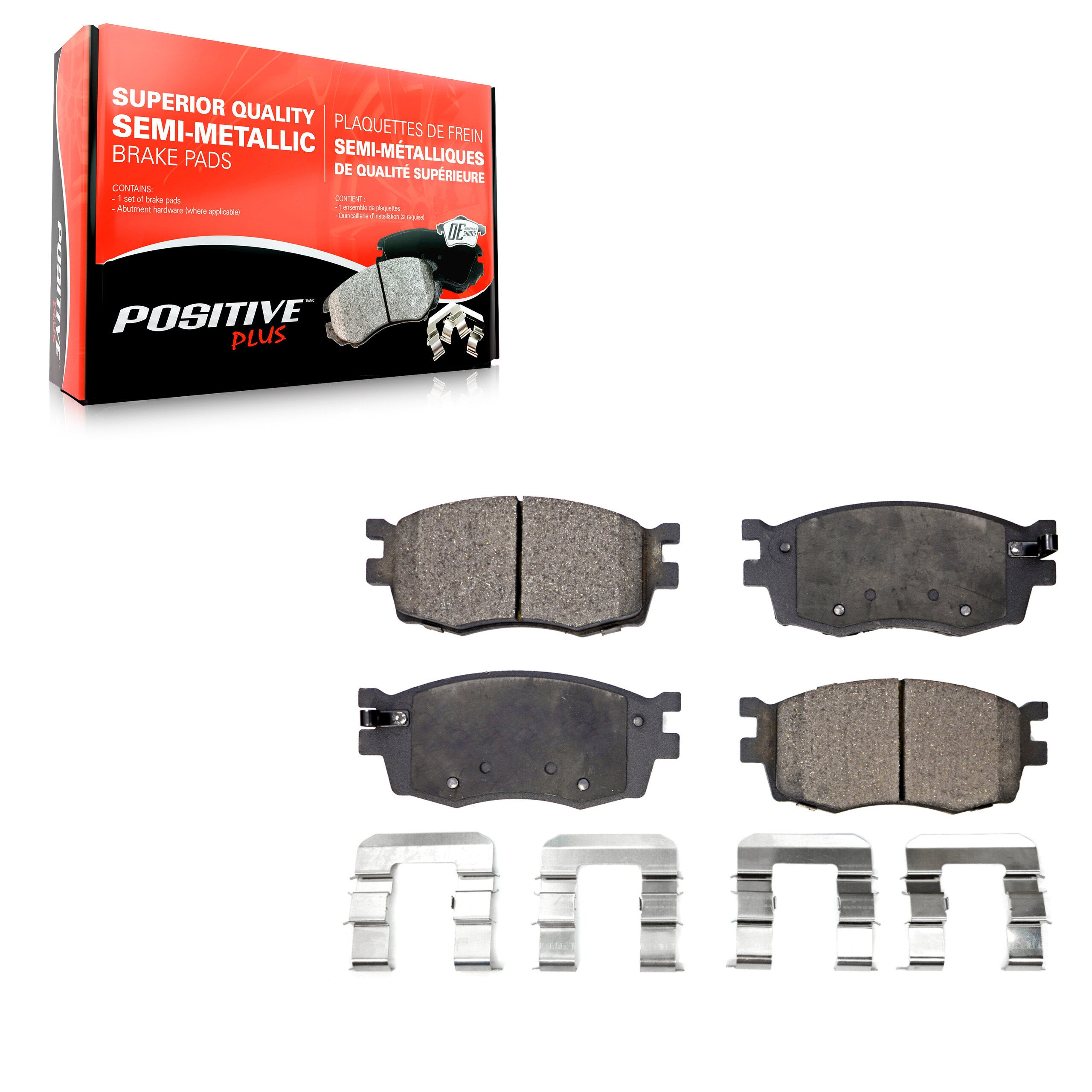 Positive Plus PPF-D1156 Disc Brake Pad for 2006-2011 Hyundai Accent, Kia Rio, Kia Rio5 - Front