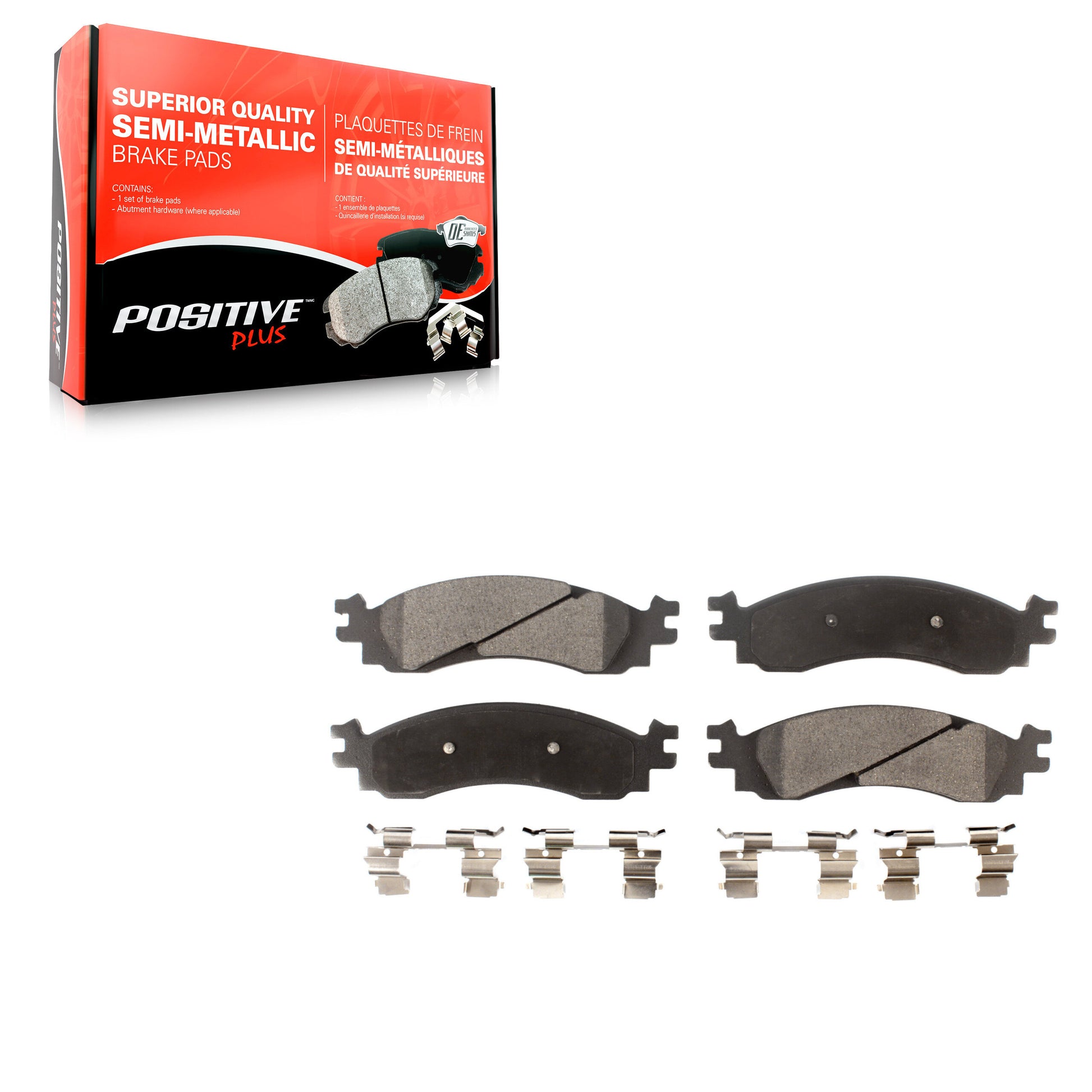 Positive Plus PPF-D1158 Disc Brake Pad for 2006-2012 Ford Taurus, Ford Explorer Sport Trac, Ford Explorer - Front
