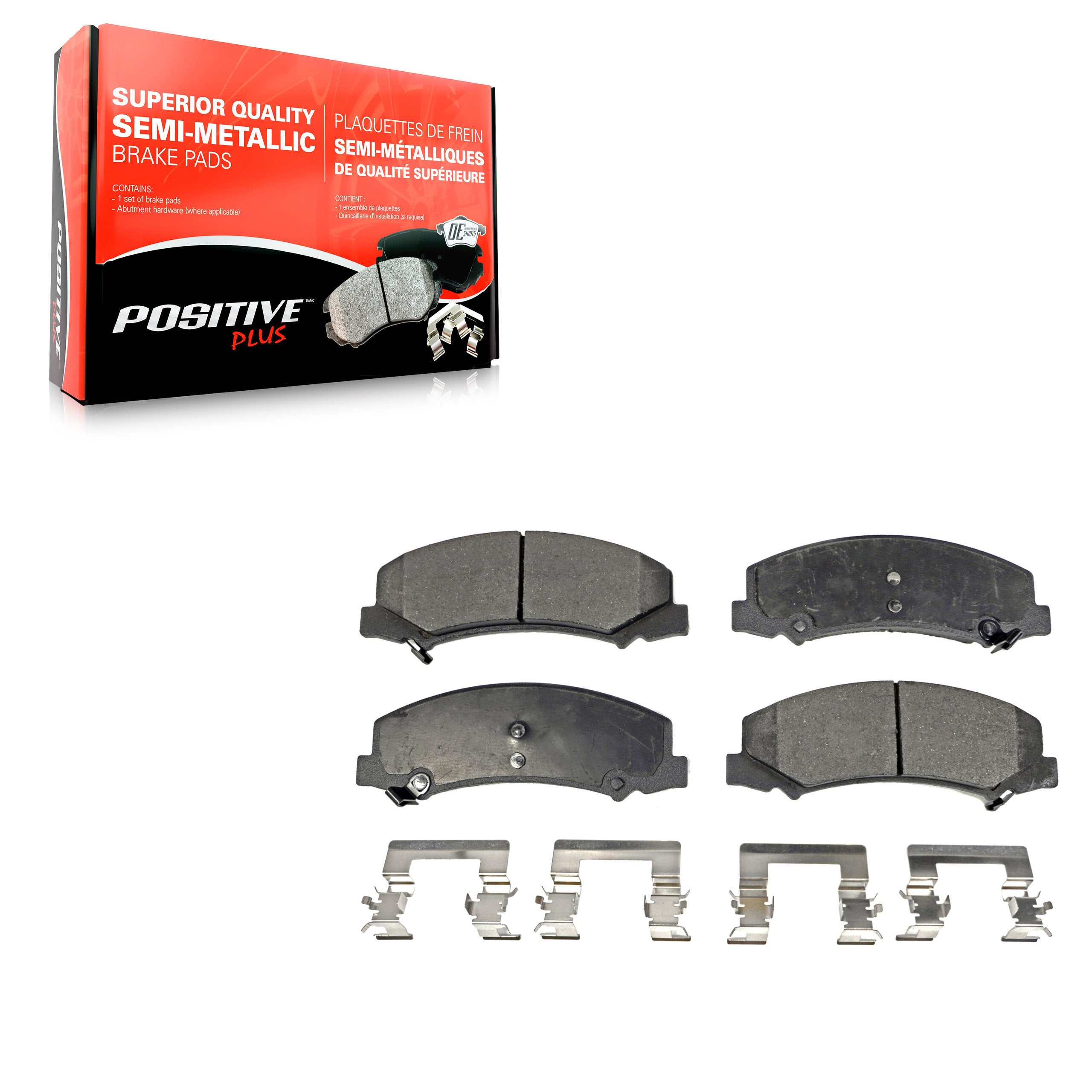 Positive Plus PPF-D1159 Disc Brake Pad for 2006-2016 Chevrolet Impala Limited, Buick Allure, Buick LaCrosse - Front