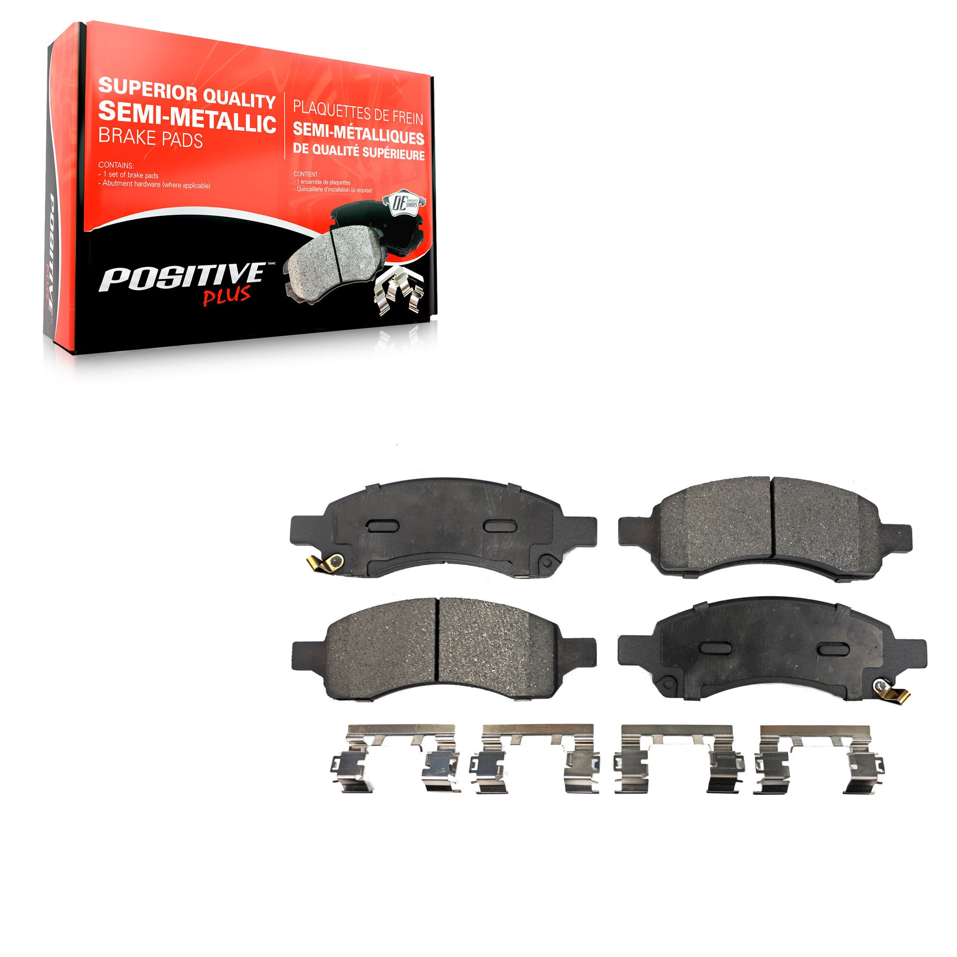 Positive Plus PPF-D1169 Disc Brake Pad for 2006-2012 Chevrolet Colorado, GMC Canyon, Isuzu Ascender - Front