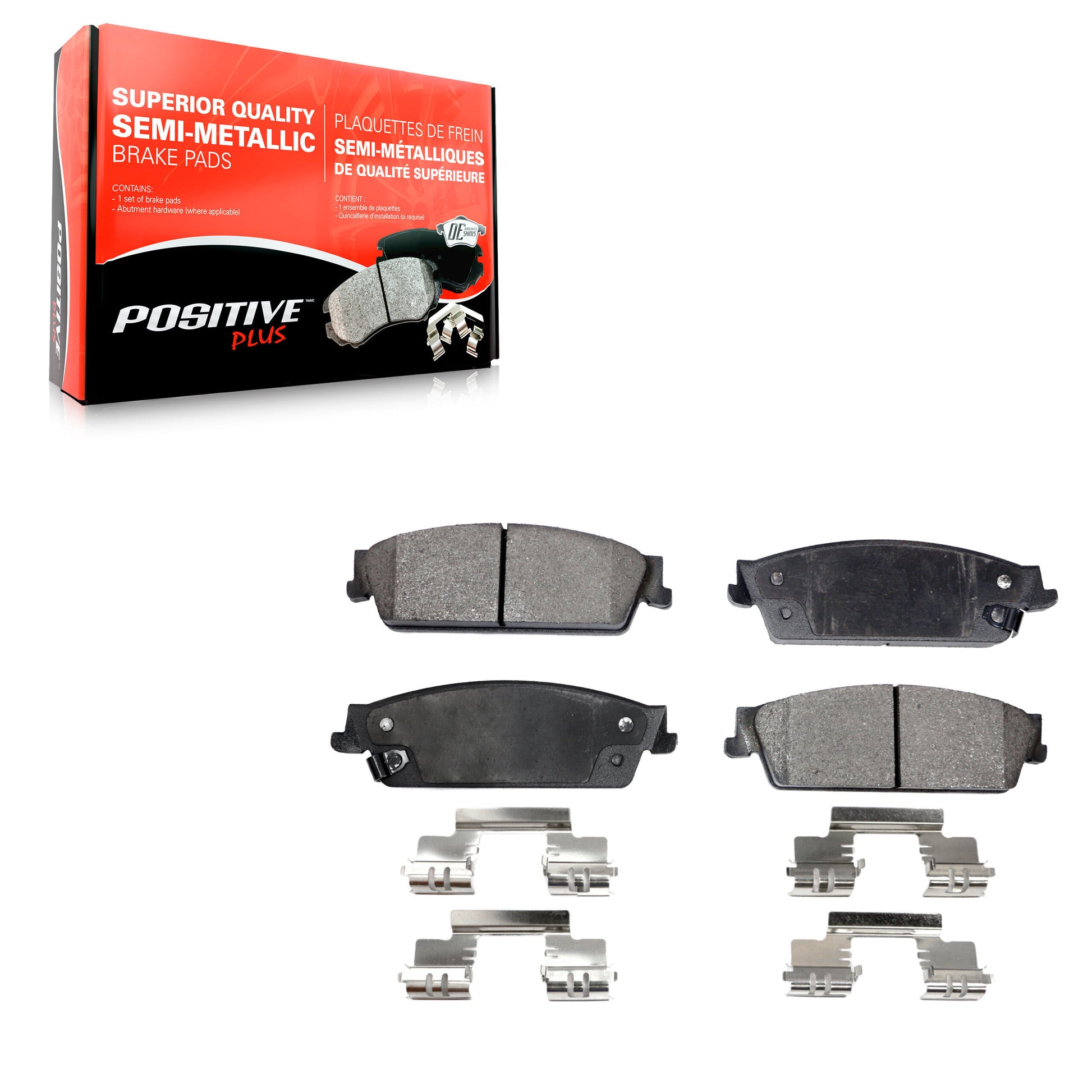 Positive Plus PPF-D1194 Disc Brake Pad for 2007-2014 Cadillac Escalade, Cadillac Escalade ESV, Cadillac Escalade EXT - Rear