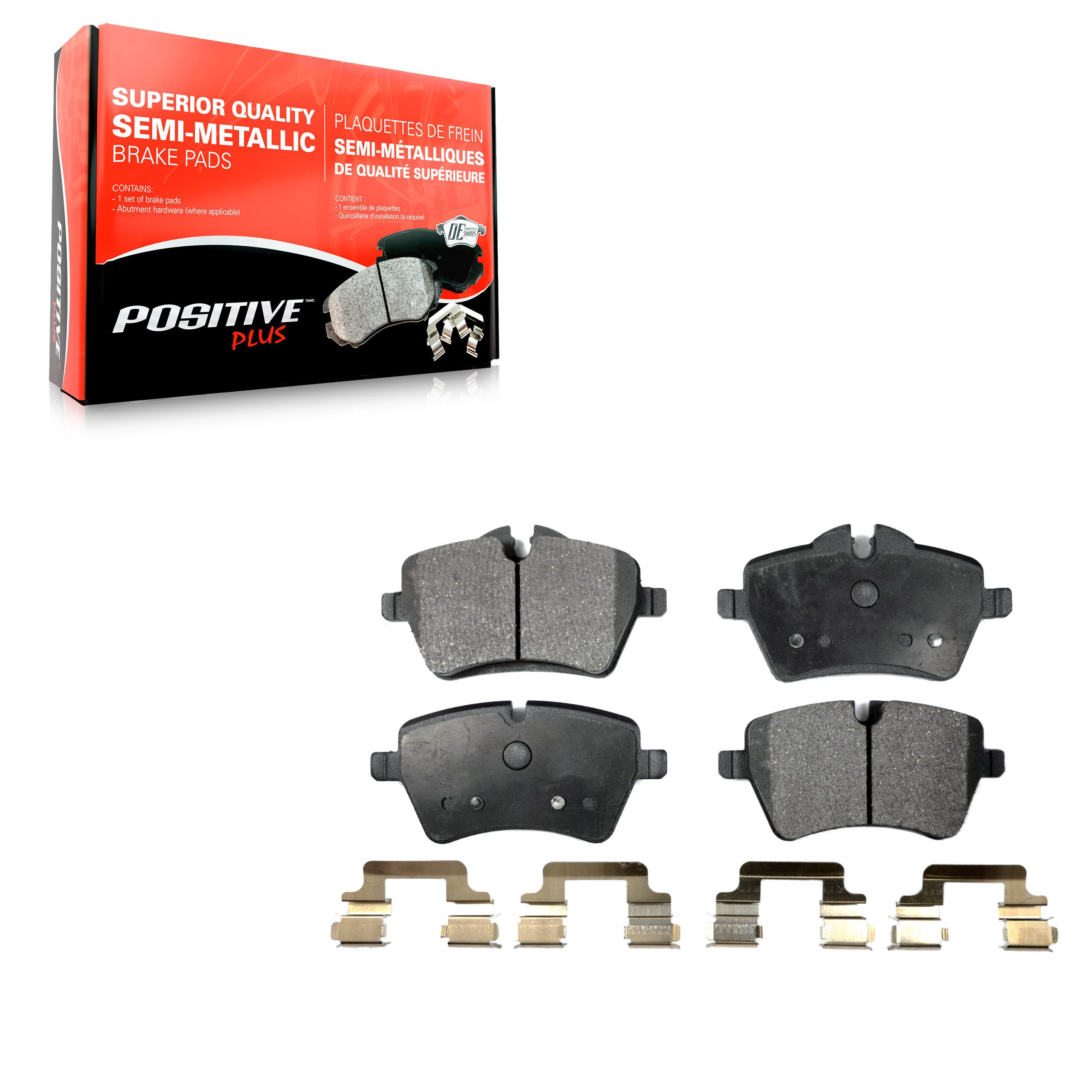 Positive Plus PPF-D1204 Disc Brake Pad for 2002-2016 Mini Cooper, Mini Cooper Paceman, Mini Cooper Countryman - Front