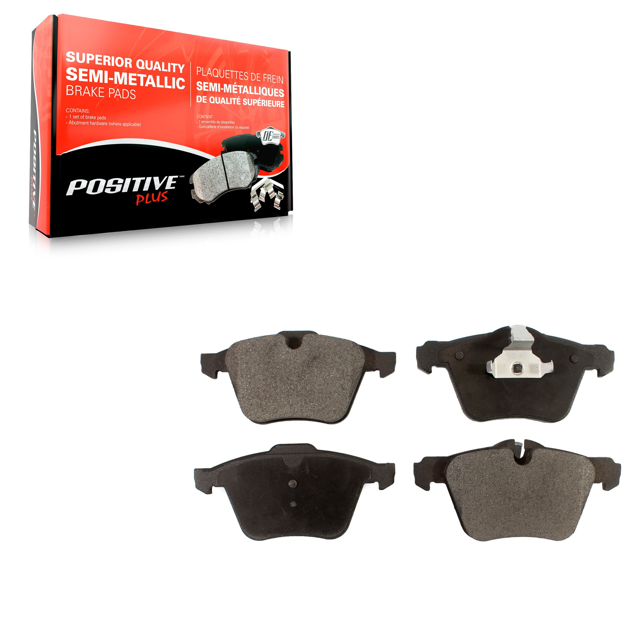 Positive Plus PPF-D1240 Disc Brake Pad for 2006-2021 Jaguar F-Type, Jaguar XJ, Jaguar XF - Front