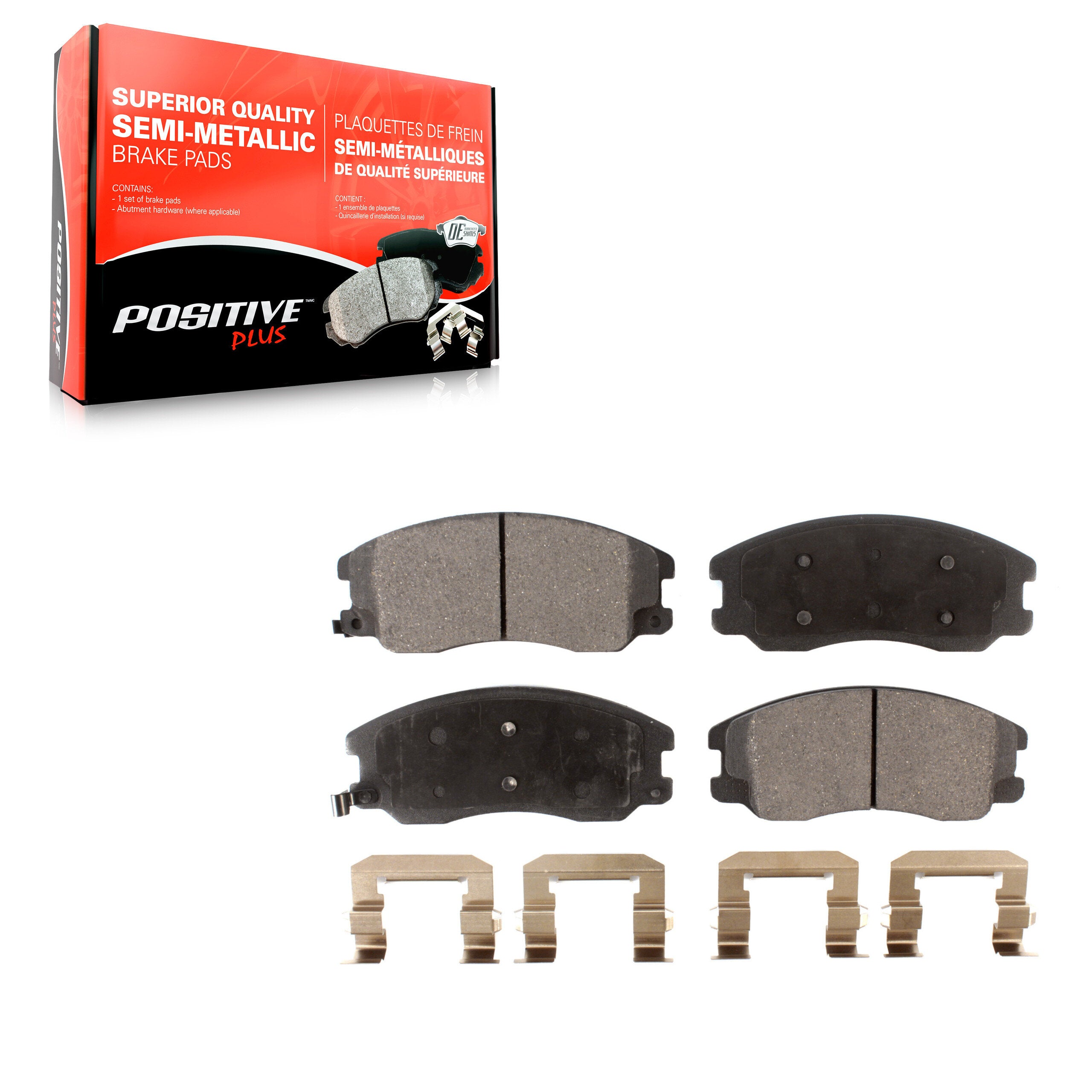 Positive Plus PPF-D1264 Disc Brake Pad for 2007-2015 Chevrolet Captiva Sport, Saturn Vue, Chevrolet Equinox - Front