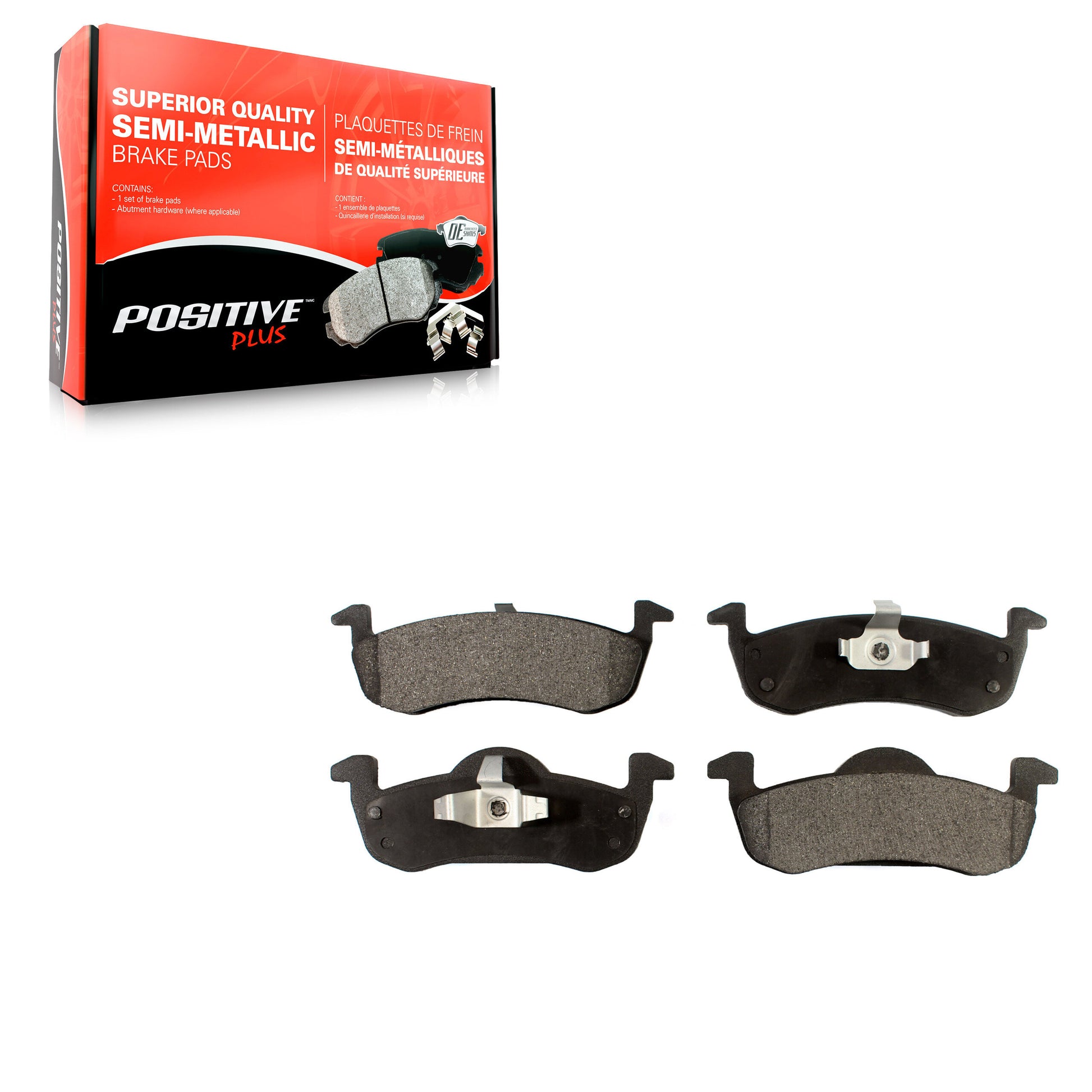 Positive Plus PPF-D1279 Disc Brake Pad for 2007-2019 Lincoln MKT, Ford Expedition, Lincoln Navigator - Rear