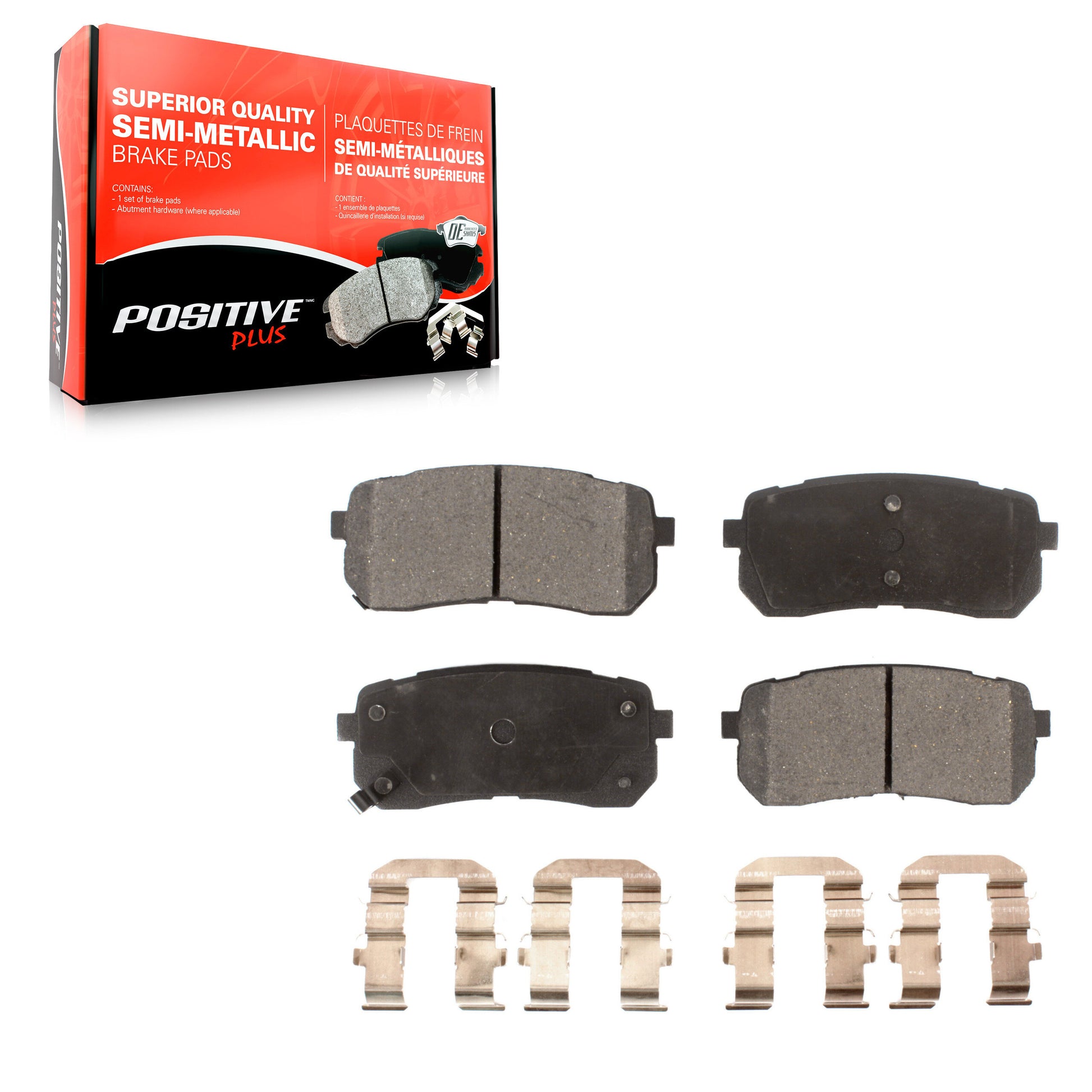 Positive Plus PPF-D1302 Disc Brake Pad for 2007-2021 Kia Sedona, Hyundai Veracruz - Rear