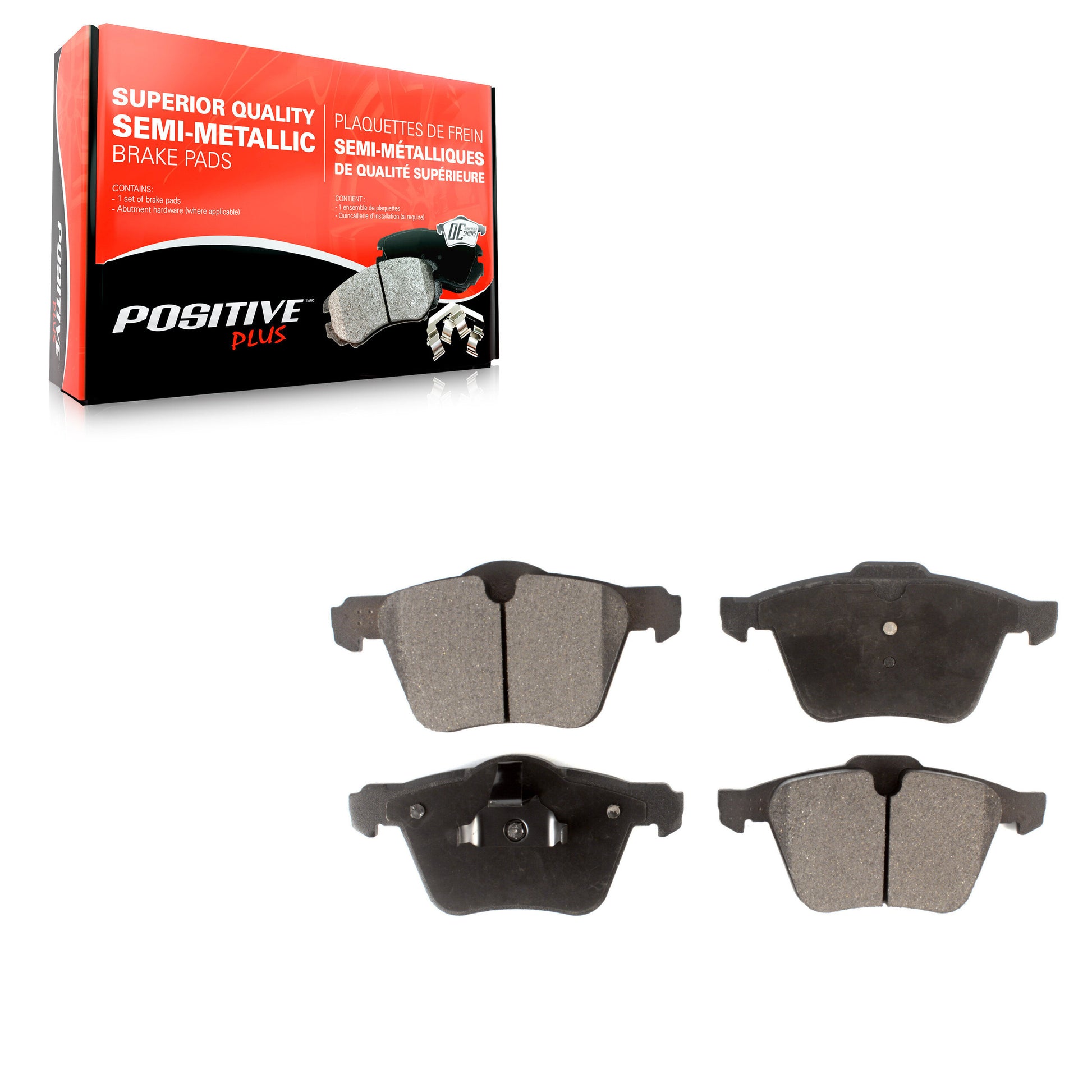 Positive Plus PPF-D1305 Disc Brake Pad for 2007-2018 Volvo S60, Volvo V60, Volvo S60 Cross Country - Front