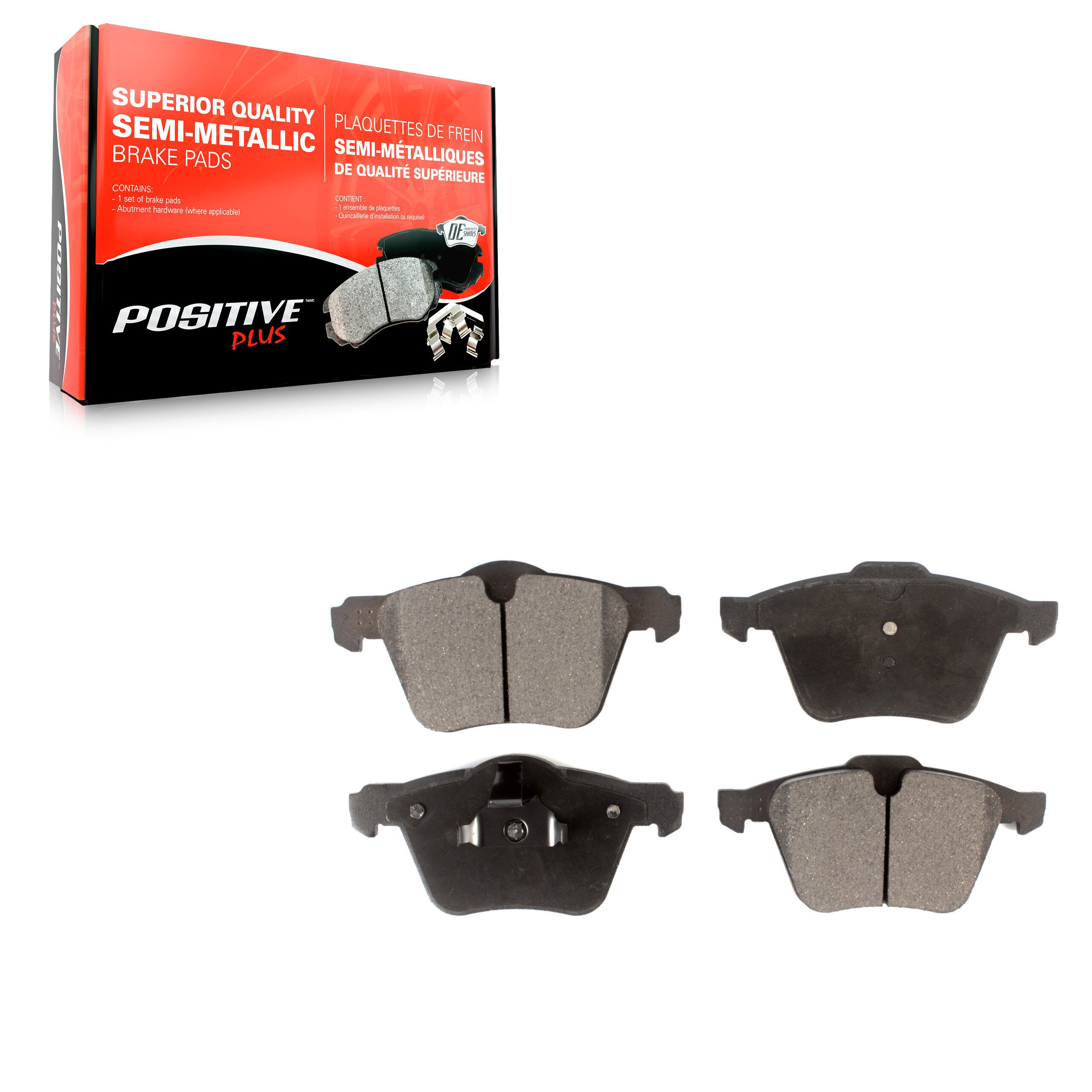 Positive Plus PPF-D1305 Disc Brake Pad for 2007-2018 Volvo S60, Volvo V60, Volvo S60 Cross Country - Front
