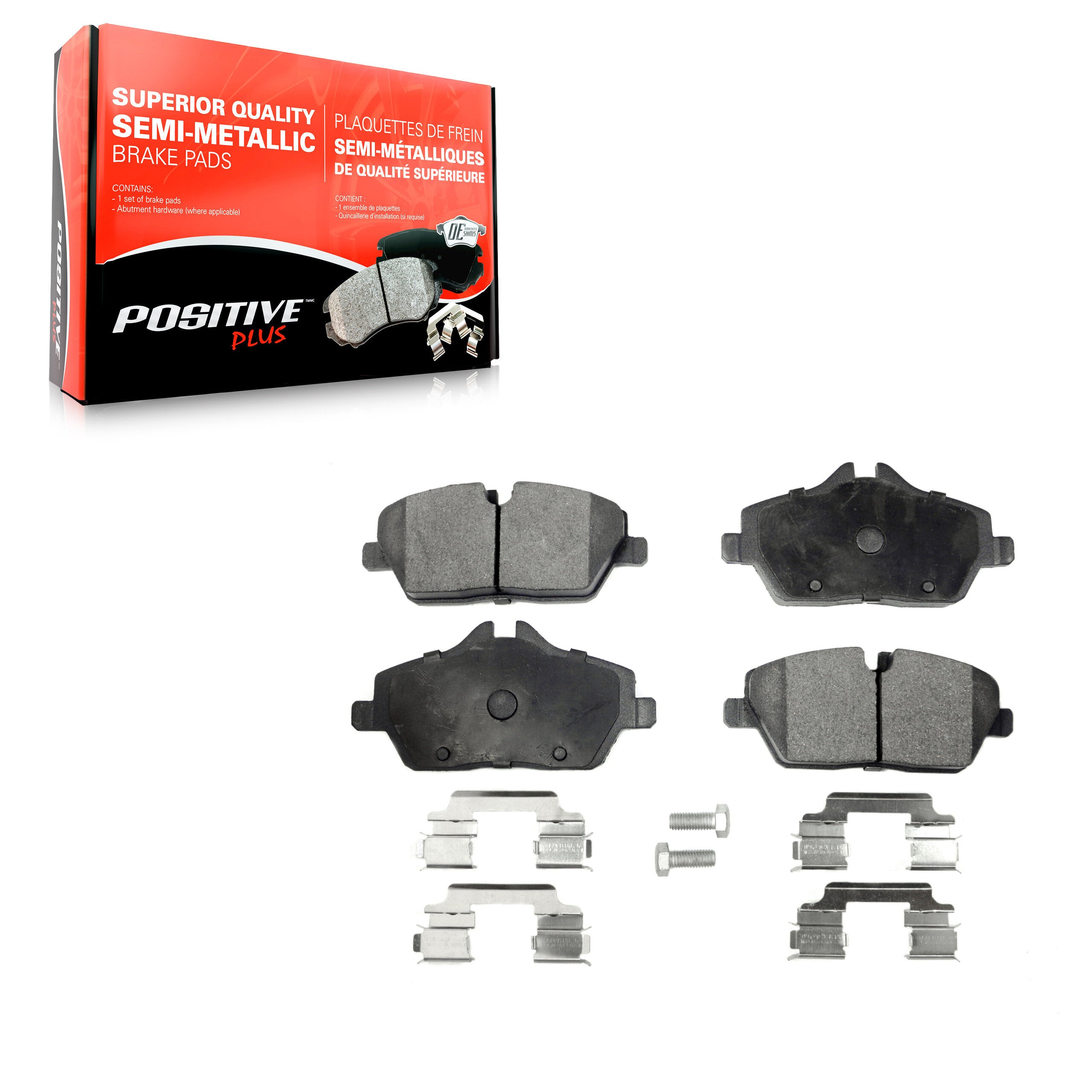 Positive Plus PPF-D1308 Disc Brake Pad for 2007-2024 Mini Cooper, BMW i3s, BMW i3 - Front